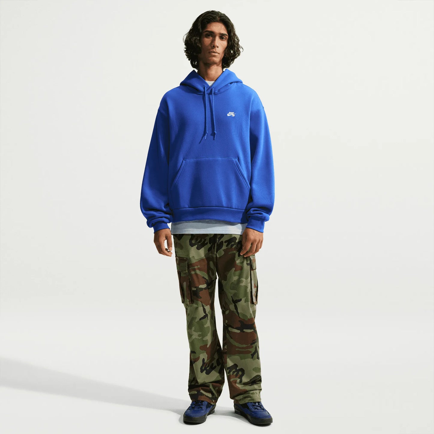 Nike SB Essential Fleece Pullover Skate Hoodie, old royal/white