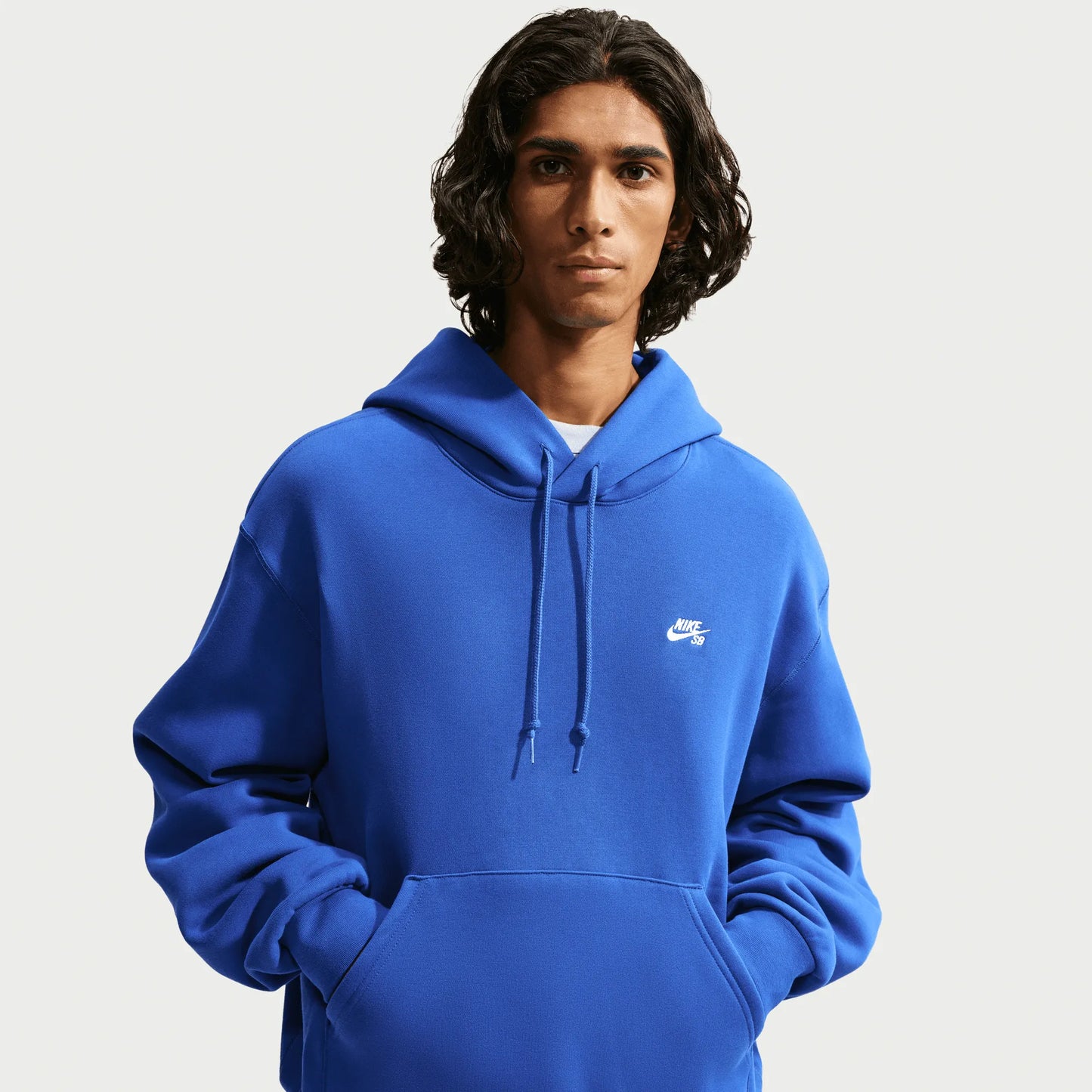 Nike SB Essential Fleece Pullover Skate Hoodie, old royal/white