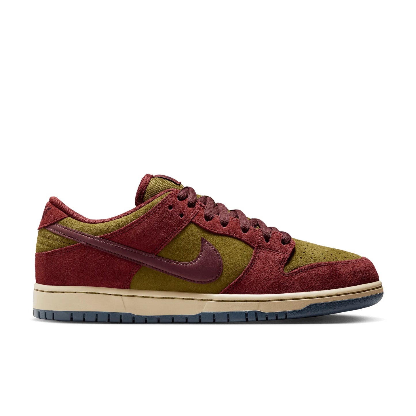 Nike SB Dunk Low Pro, dark team red/burgundy crush-olive flak