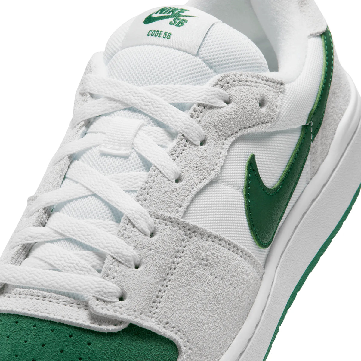 Nike SB Code 58, white/pine green-summit white-pine green — available at TIKI ROOM