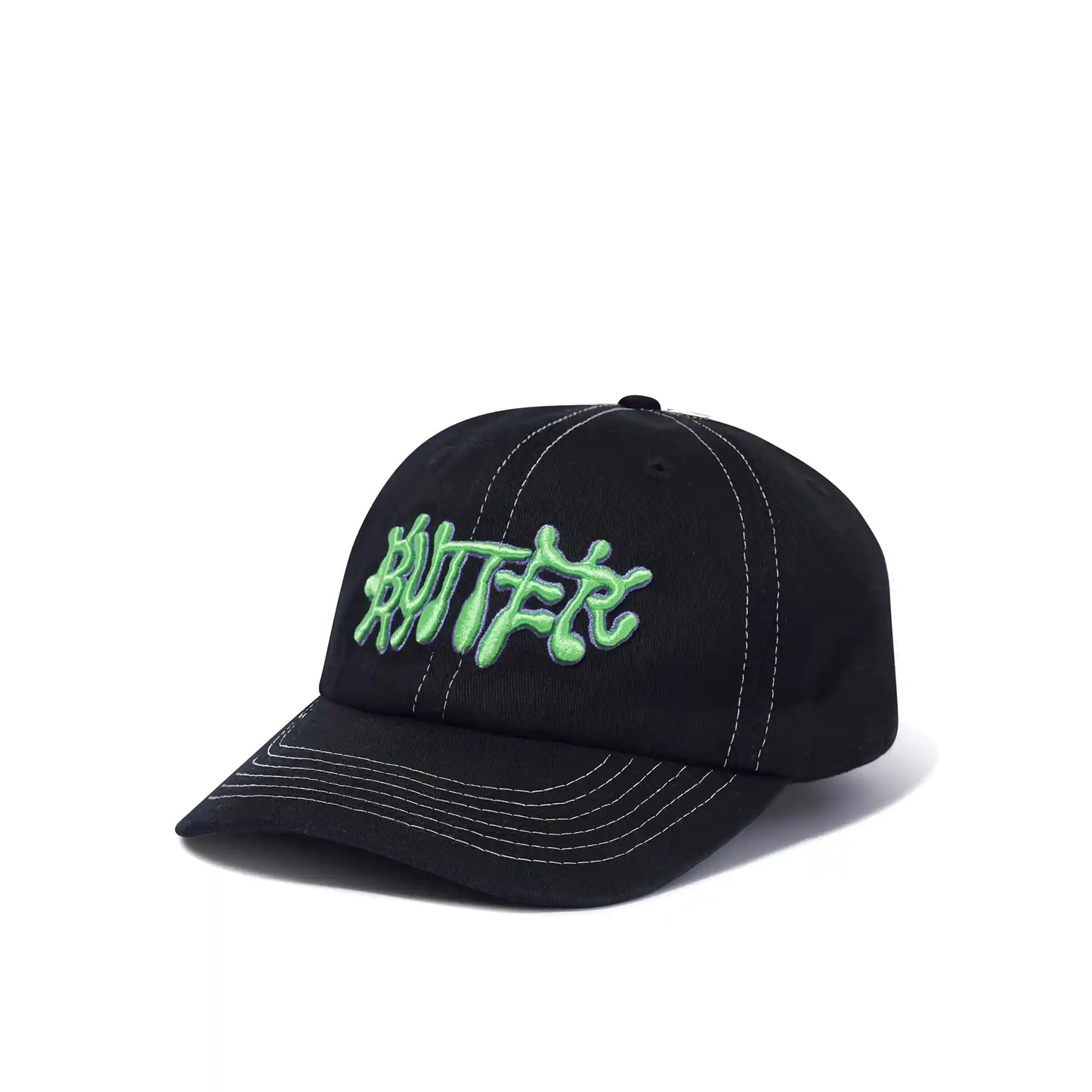 Butter Goods Ink 6 Panel Cap, black