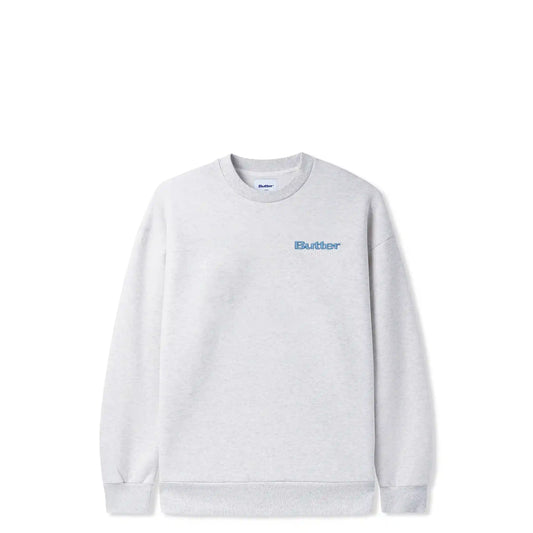 Butter Goods Internationale Embroidered Crewneck, ash