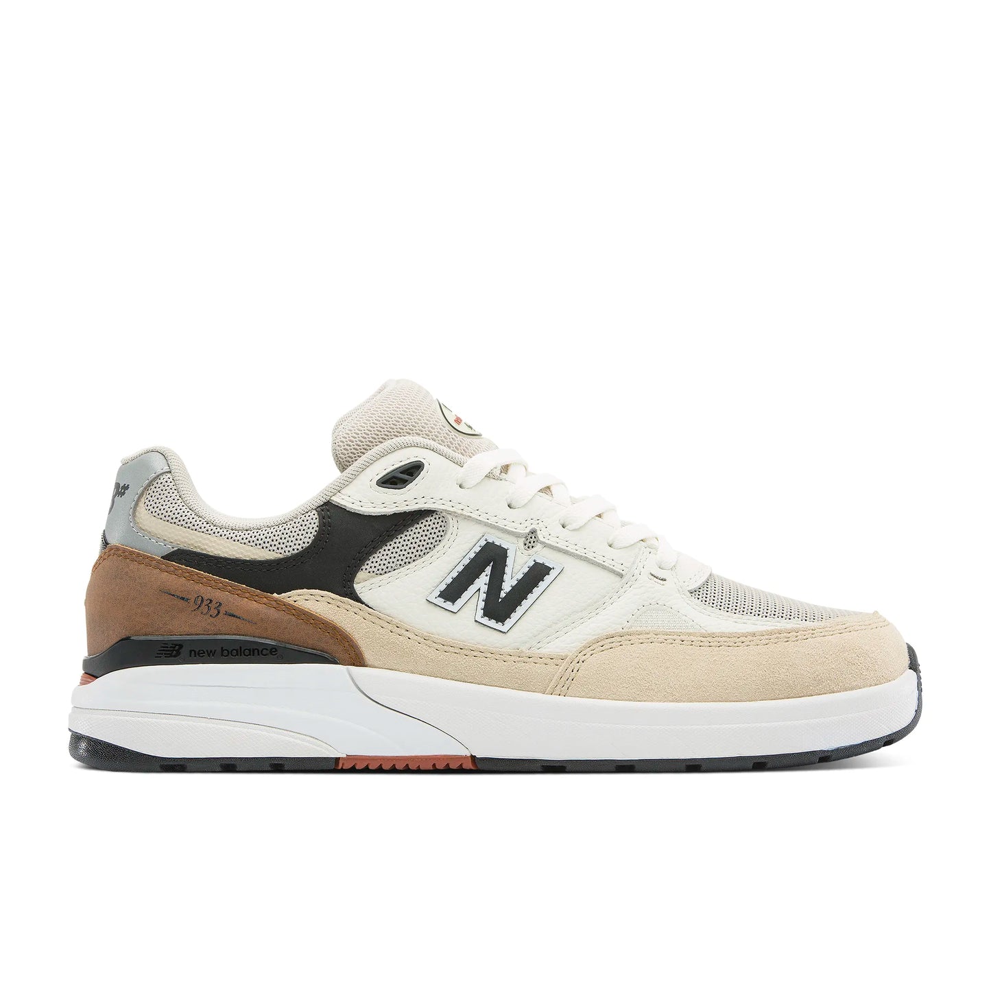 New Balance Numeric 933, sea salt/brown — available at TIKI ROOM