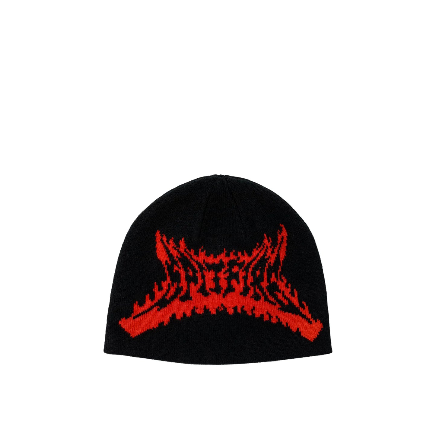 Spitfire Flame Out Skully Beanie, black/red
