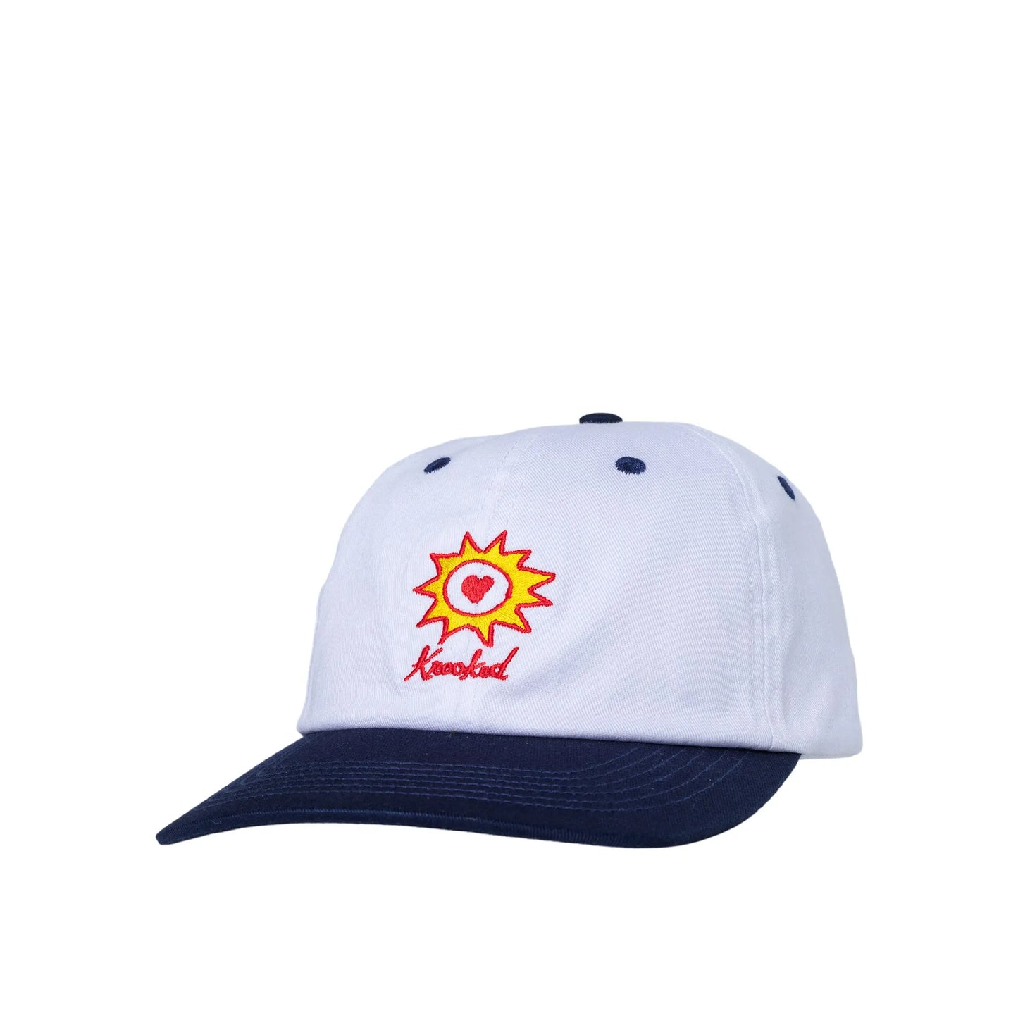Krooked Sun Heart Snapback, white/navy
