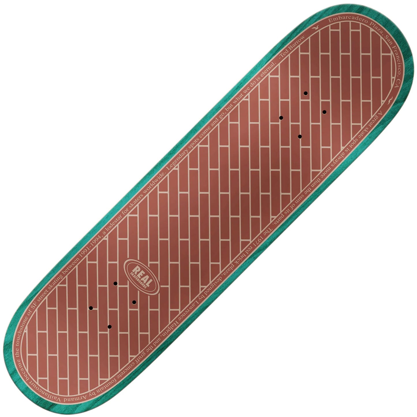 Real Emb Deck (8.25"), white
