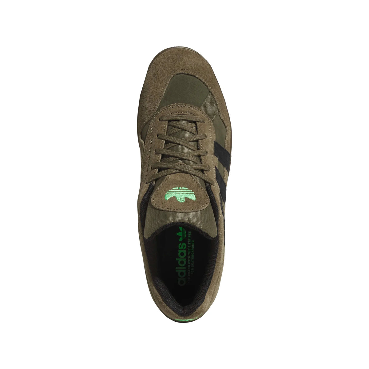 Adidas Aloha Super, olive strata/core black/gum5 - Tiki Room Skateboards - 4