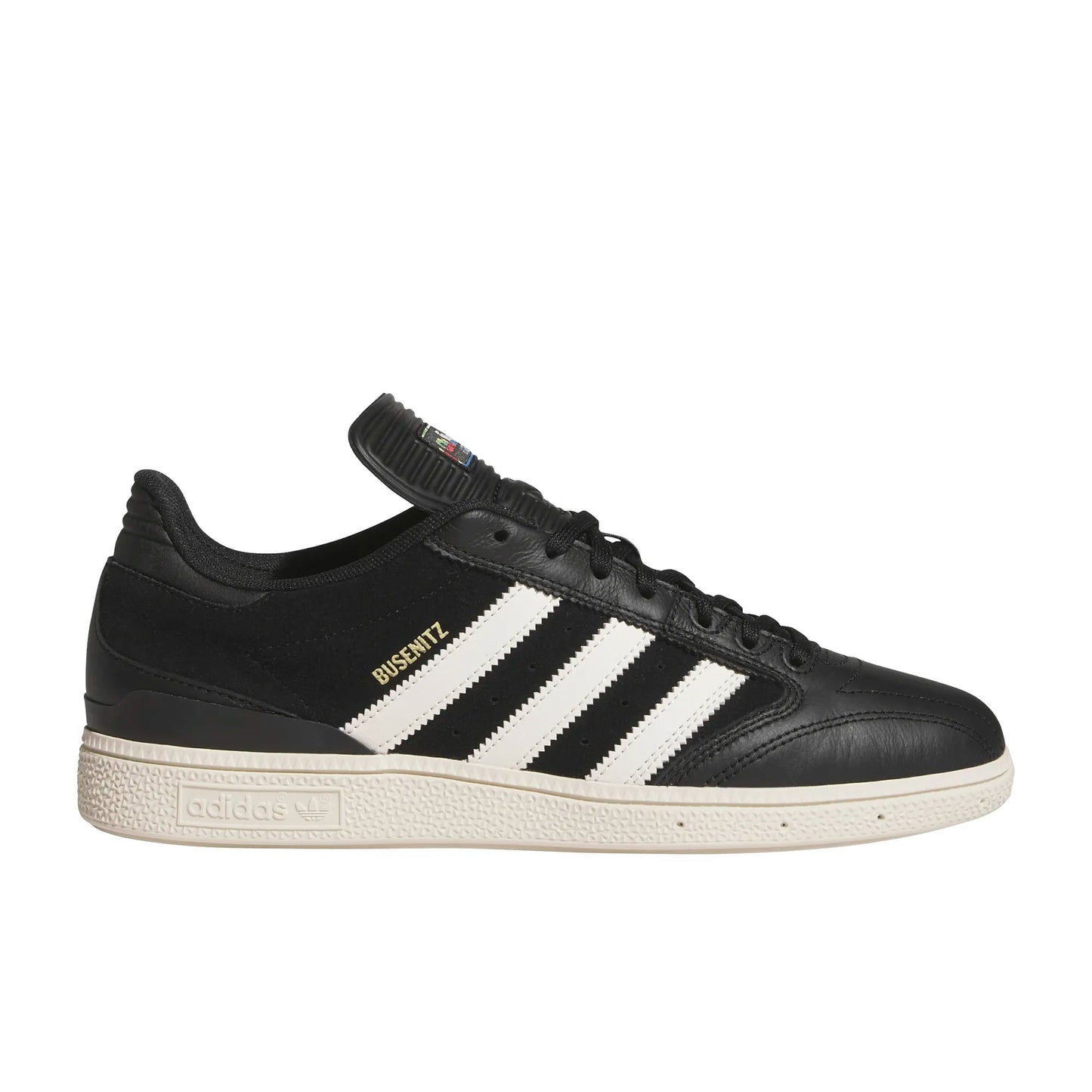 Adidas Busenitz, core black/chalk white/gold met. - Tiki Room Skateboards - 1
