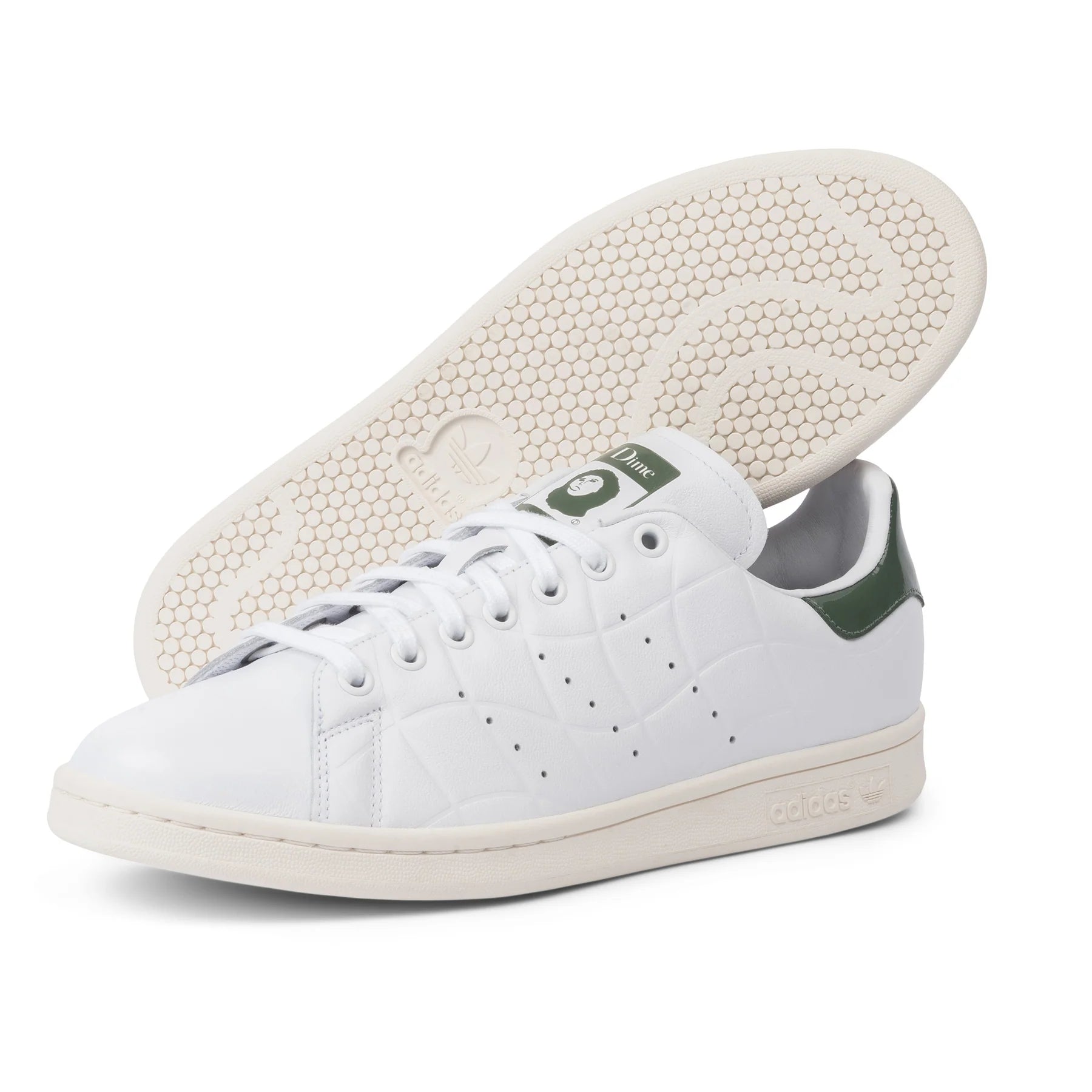 Adidas Dime Stan Smith, cloud white / collegiate green / green oxide - Tiki Room Skateboards - 7