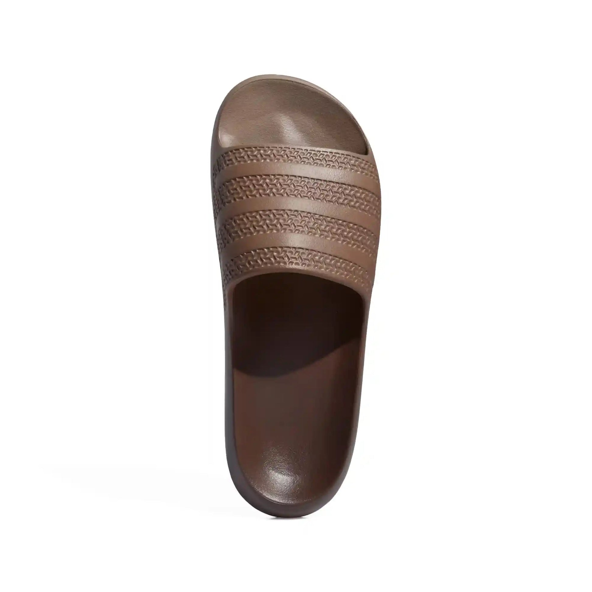 Adidas Dime Women's Ayoon Slides, simple brown / brown / gold metallic - Tiki Room Skateboards - 4