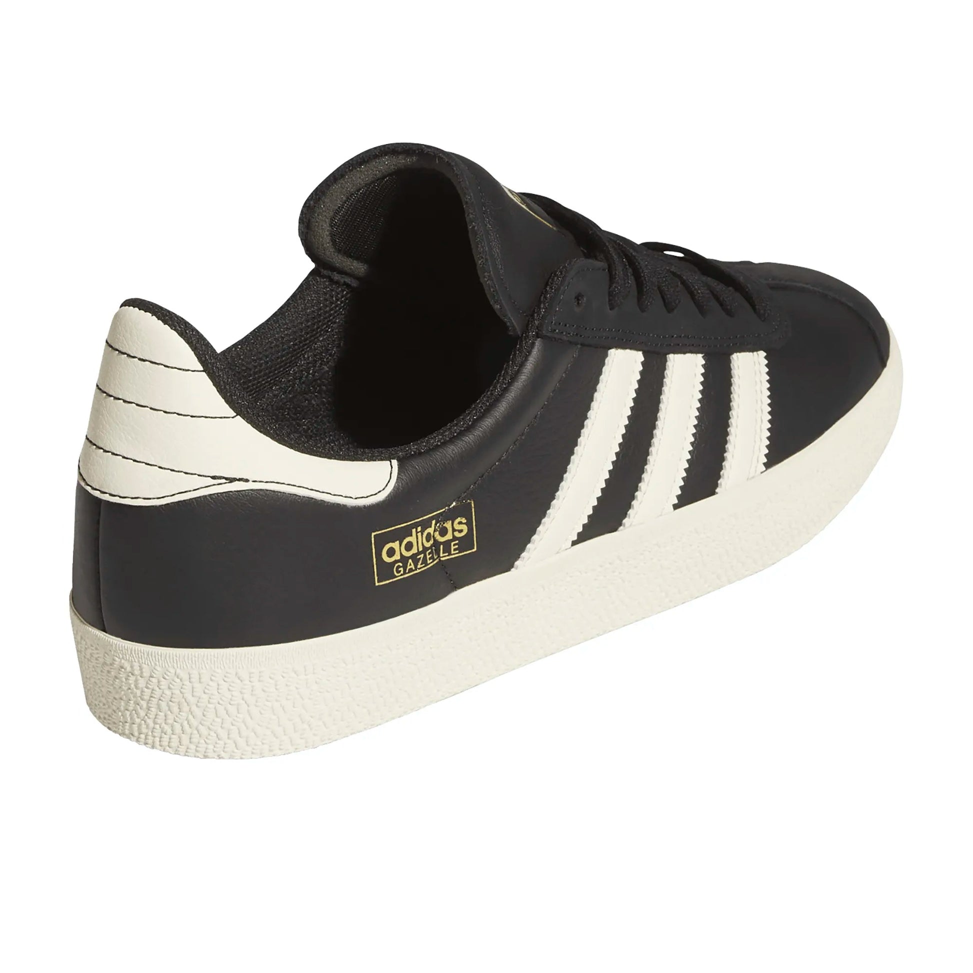 Adidas Gazelle ADV, core black/cream white/gold met. - Tiki Room Skateboards - 5