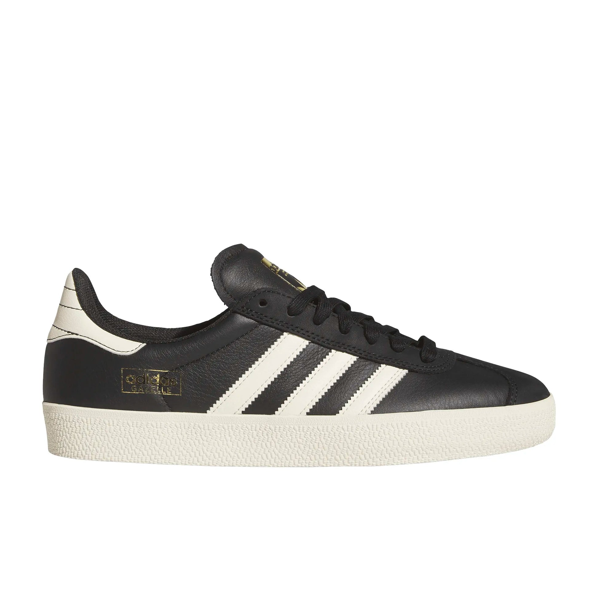 Adidas Gazelle ADV, core black/cream white/gold met. - Tiki Room Skateboards - 1