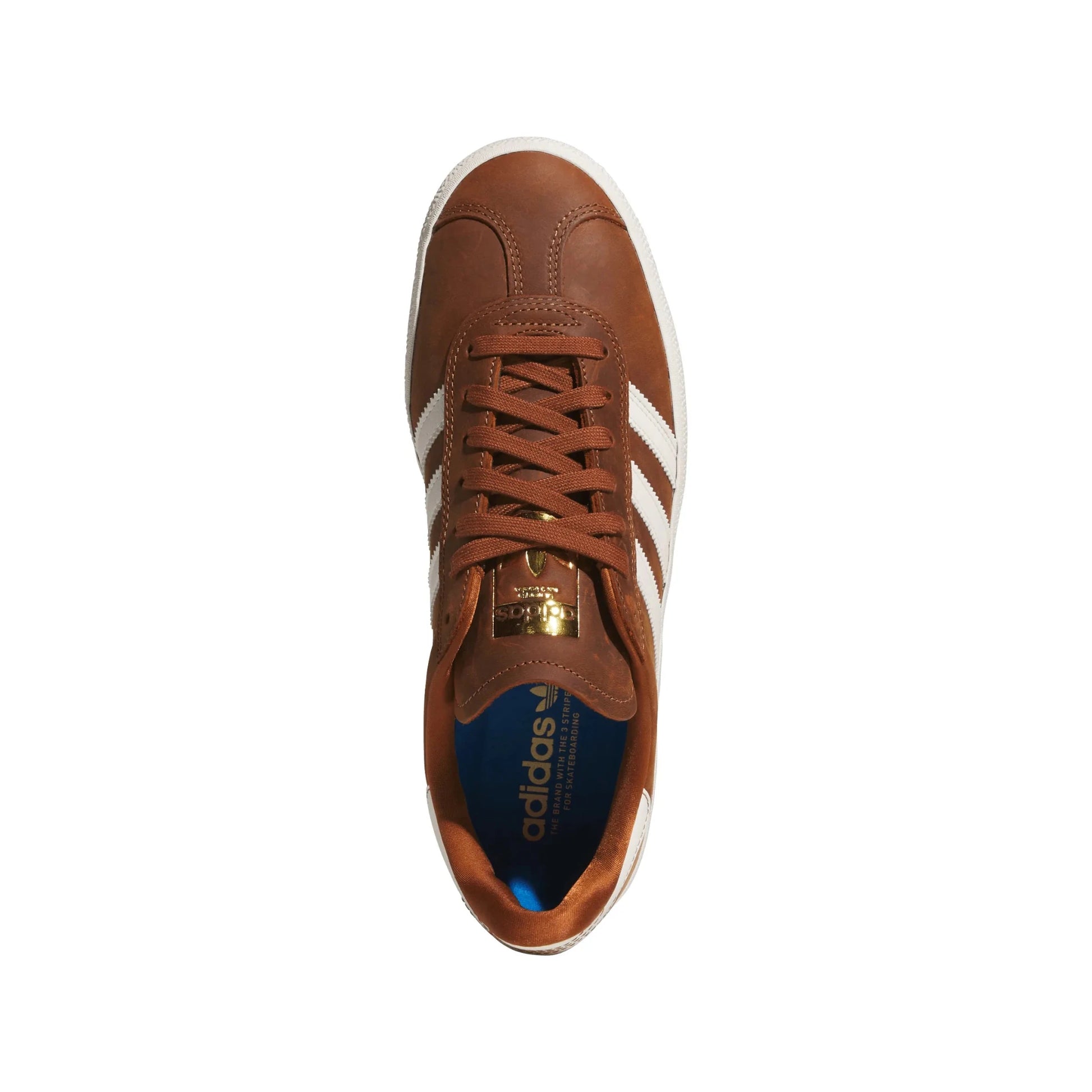Adidas Gazelle Adv, dusky bronze/chalk white/off white - Tiki Room Skateboards - 8