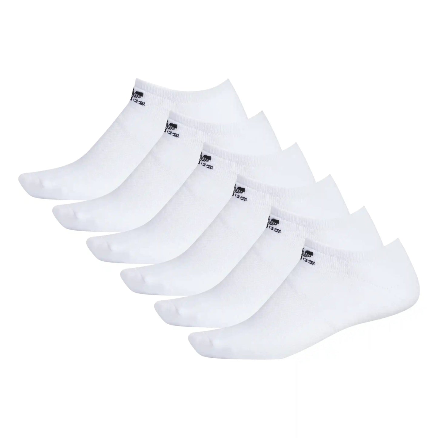 Adidas Mens OG Trefoil Socks (6 - Pack, Mens Size 8 - 12), white - black - Tiki Room Skateboards - 1