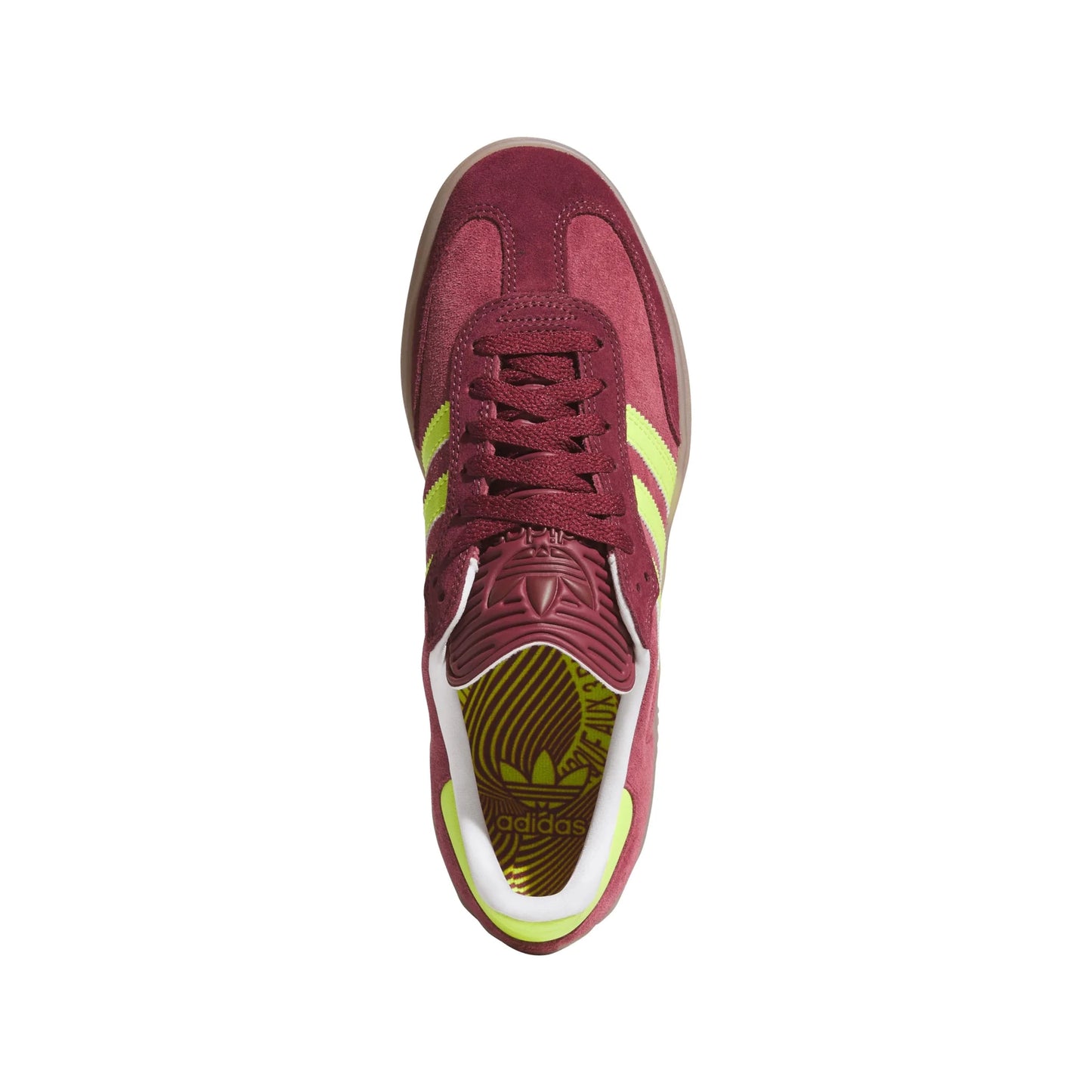 Adidas Puig Samba, maroon/semi solar yellow/shadow red - Tiki Room Skateboards - 9