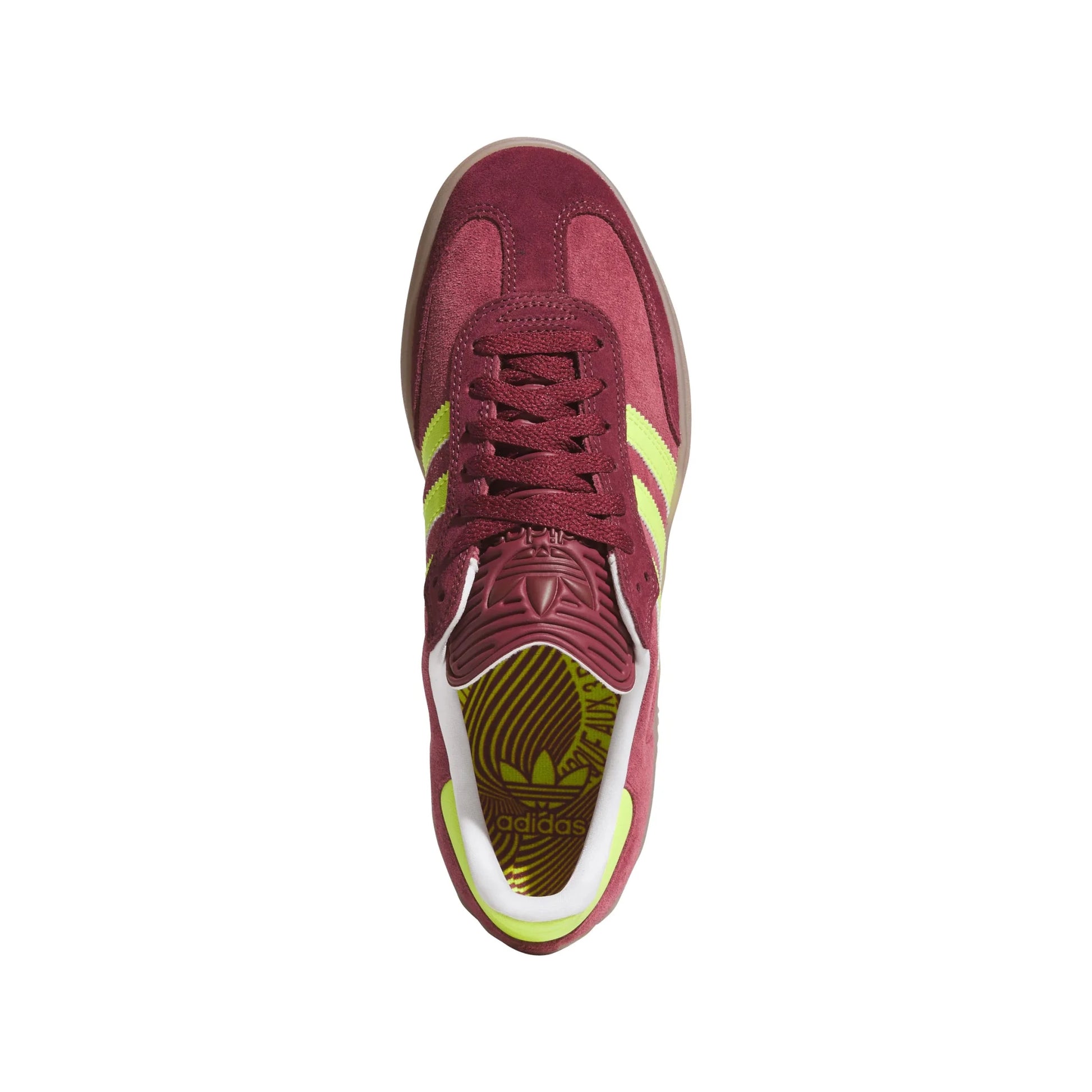 Adidas Puig Samba, maroon/semi solar yellow/shadow red - Tiki Room Skateboards - 9