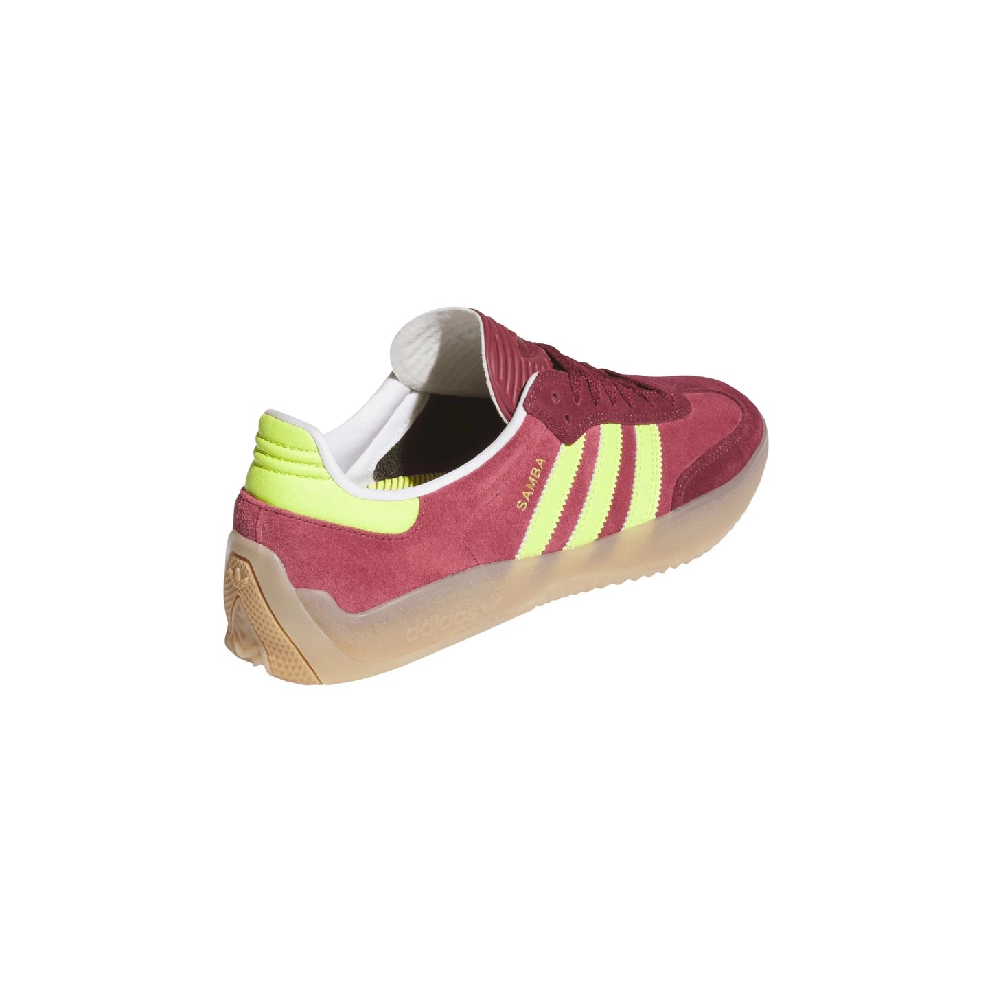 Adidas Puig Samba, maroon/semi solar yellow/shadow red - Tiki Room Skateboards - 6