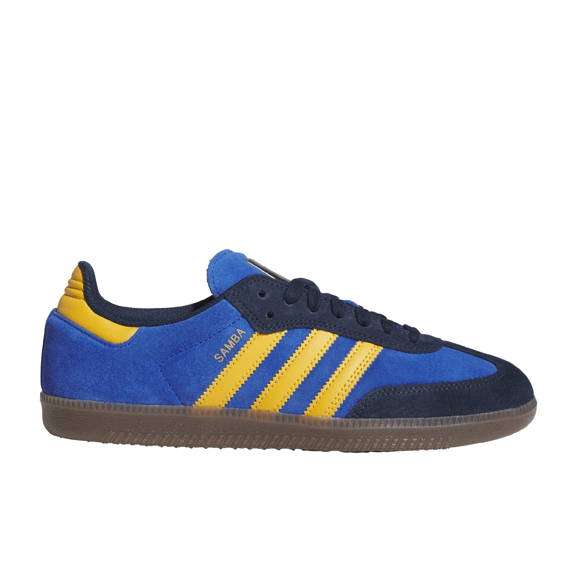 Adidas Samba Adv, collegiate navy/preloved yellow/team royal blue - Tiki Room Skateboards - 1