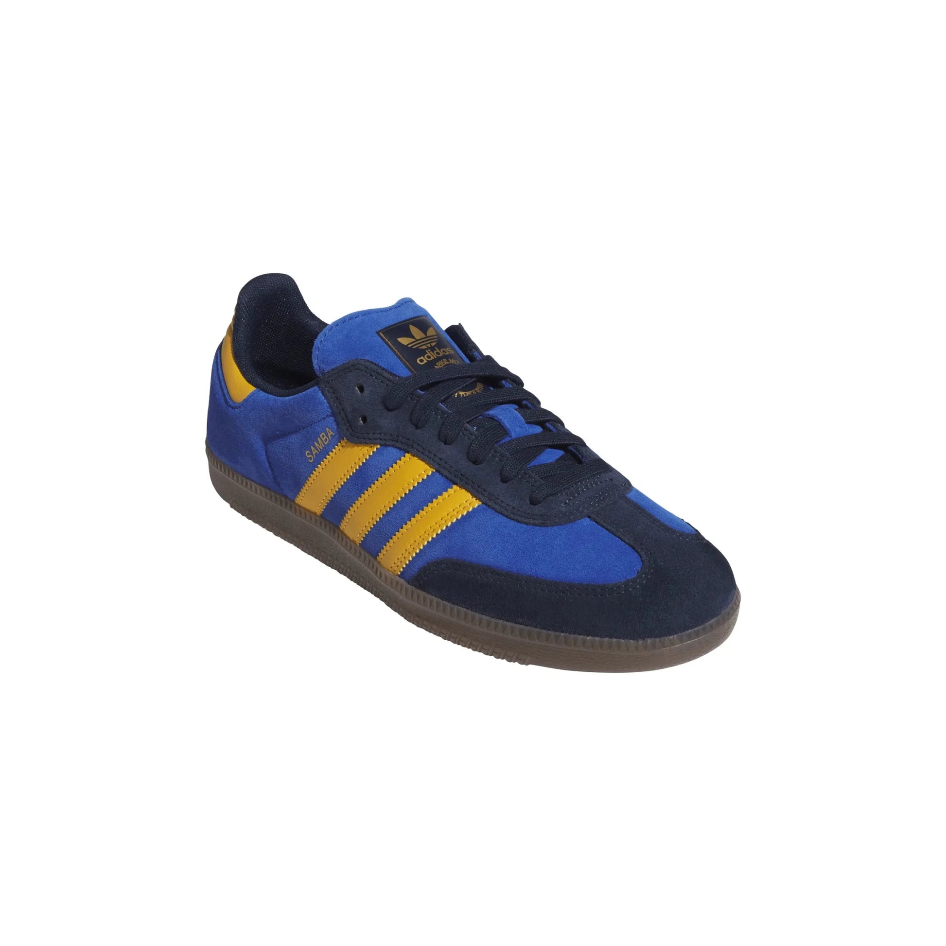 Adidas Samba Adv, collegiate navy/preloved yellow/team royal blue - Tiki Room Skateboards - 2