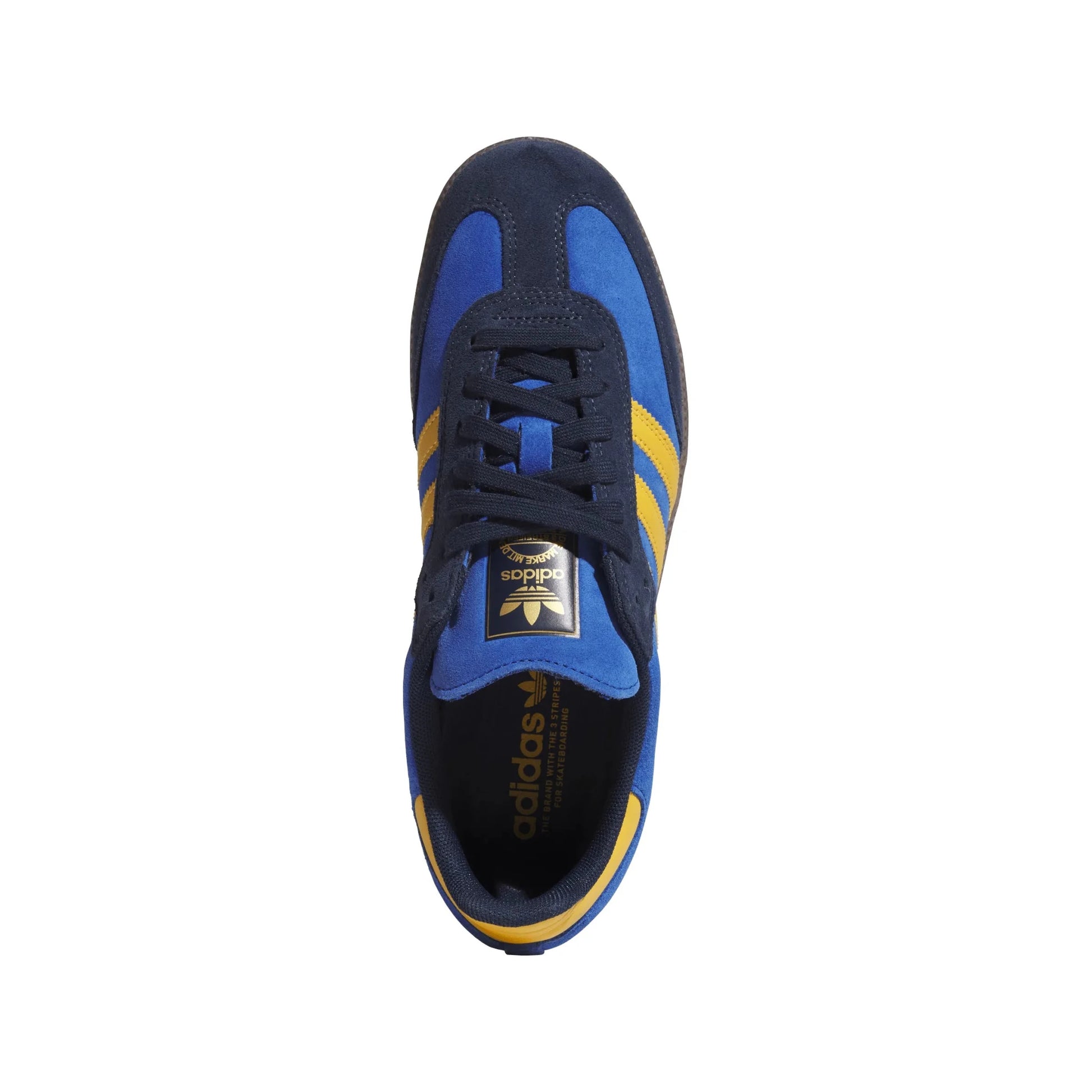 Adidas Samba Adv, collegiate navy/preloved yellow/team royal blue - Tiki Room Skateboards - 6