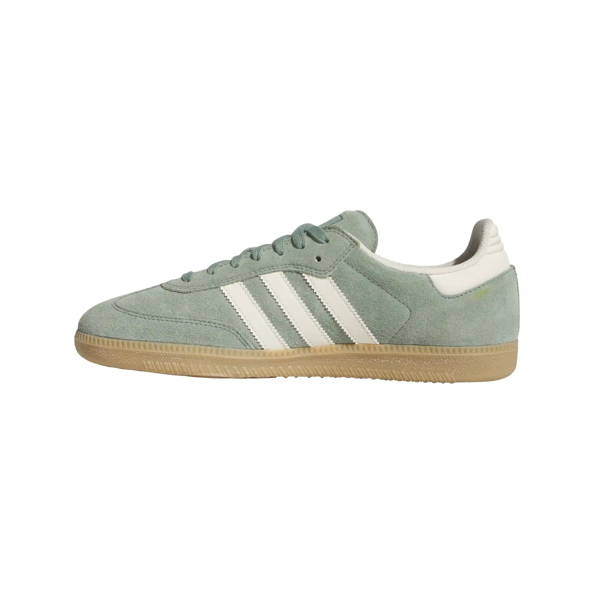 Adidas Samba Adv, silver green/wonder white/gold met. - Tiki Room Skateboards - 6