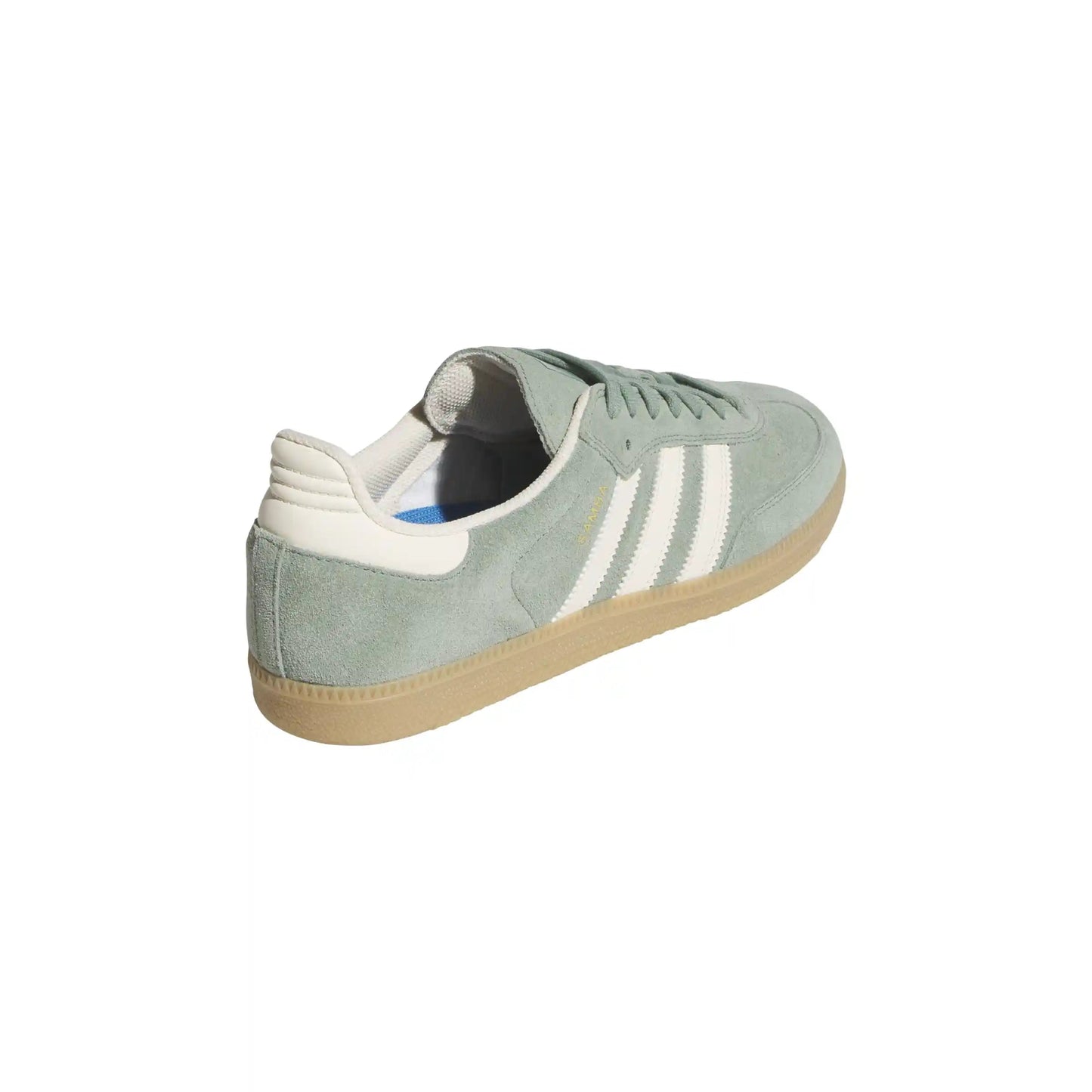 Adidas Samba Adv, silver green/wonder white/gold met. - Tiki Room Skateboards - 8