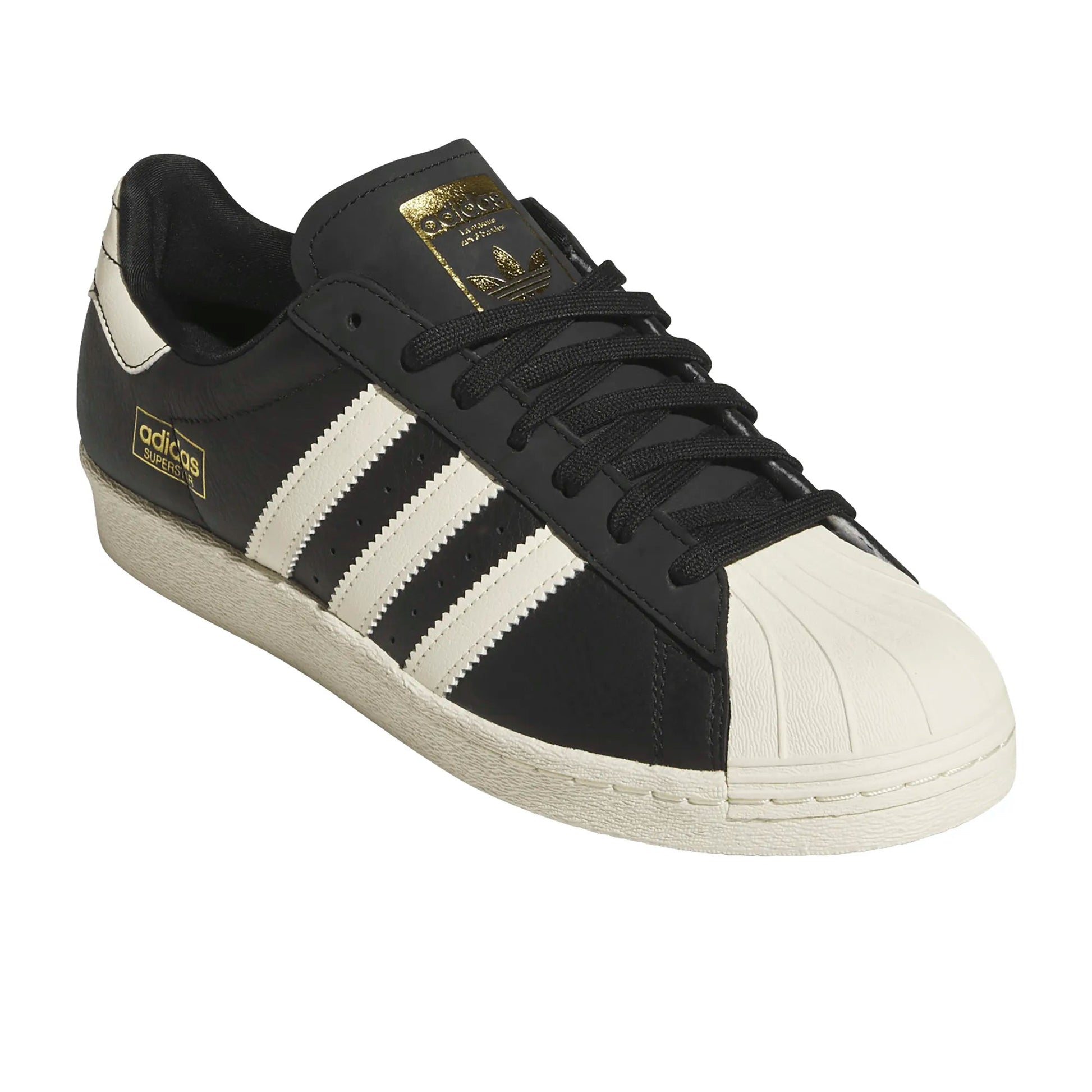 Adidas Superstar 80 ADV, core black/cream white/gold metallic - Tiki Room Skateboards - 2