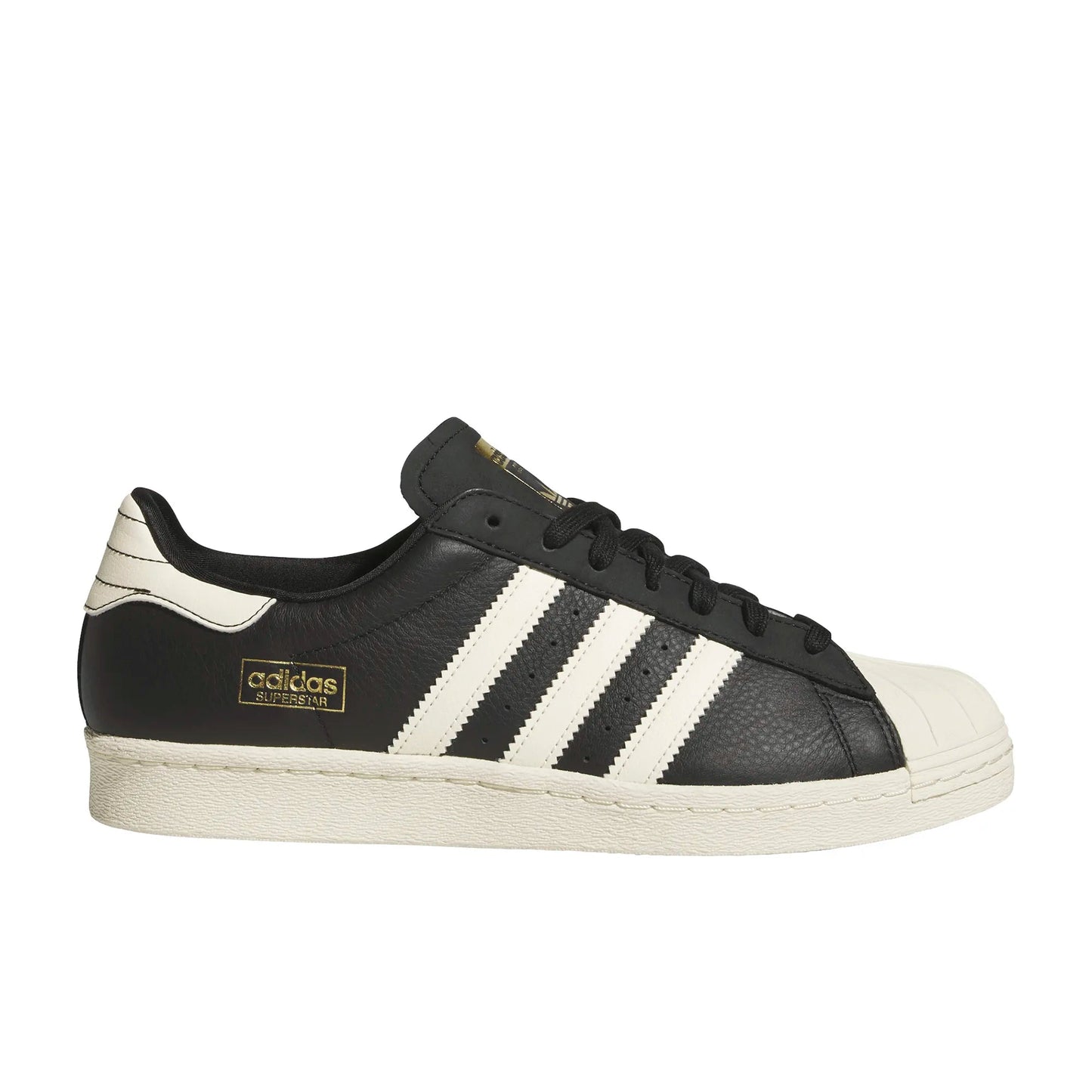 Adidas Superstar 80 ADV, core black/cream white/gold metallic - Tiki Room Skateboards - 1