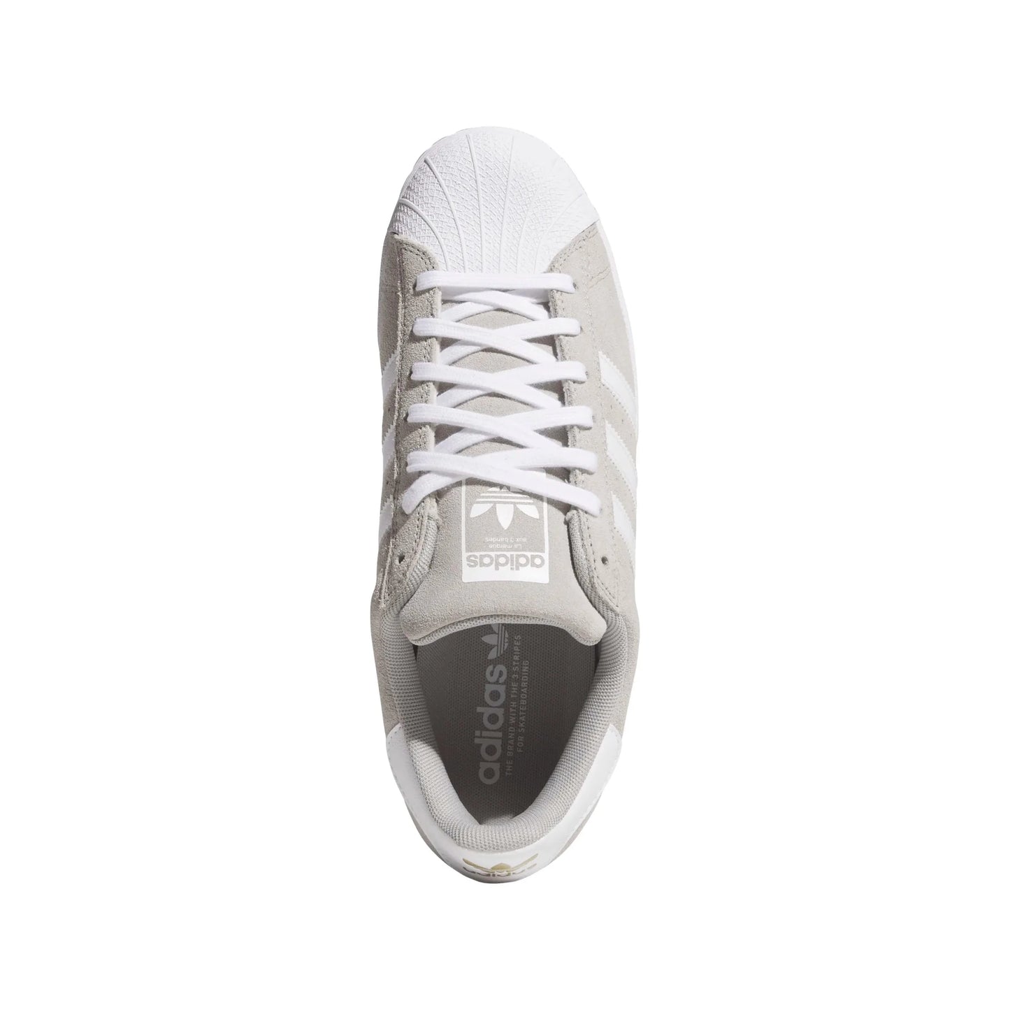Adidas Superstar Adv, clear granite/ftwr white/gold met. - Tiki Room Skateboards - 6