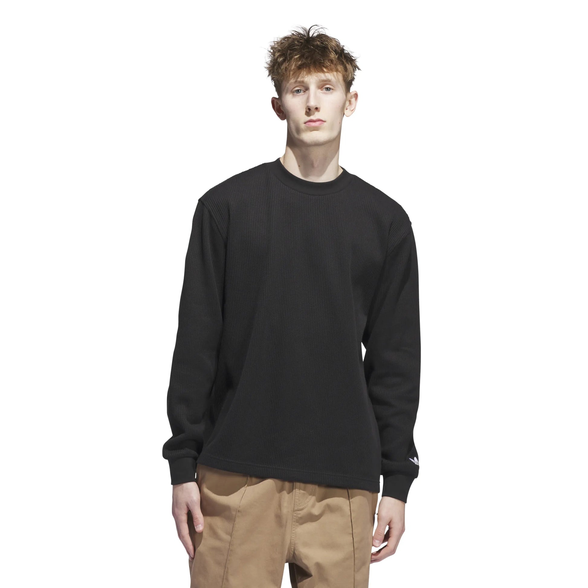 Adidas Thermal Longsleeve Tee, black - Tiki Room Skateboards - 3