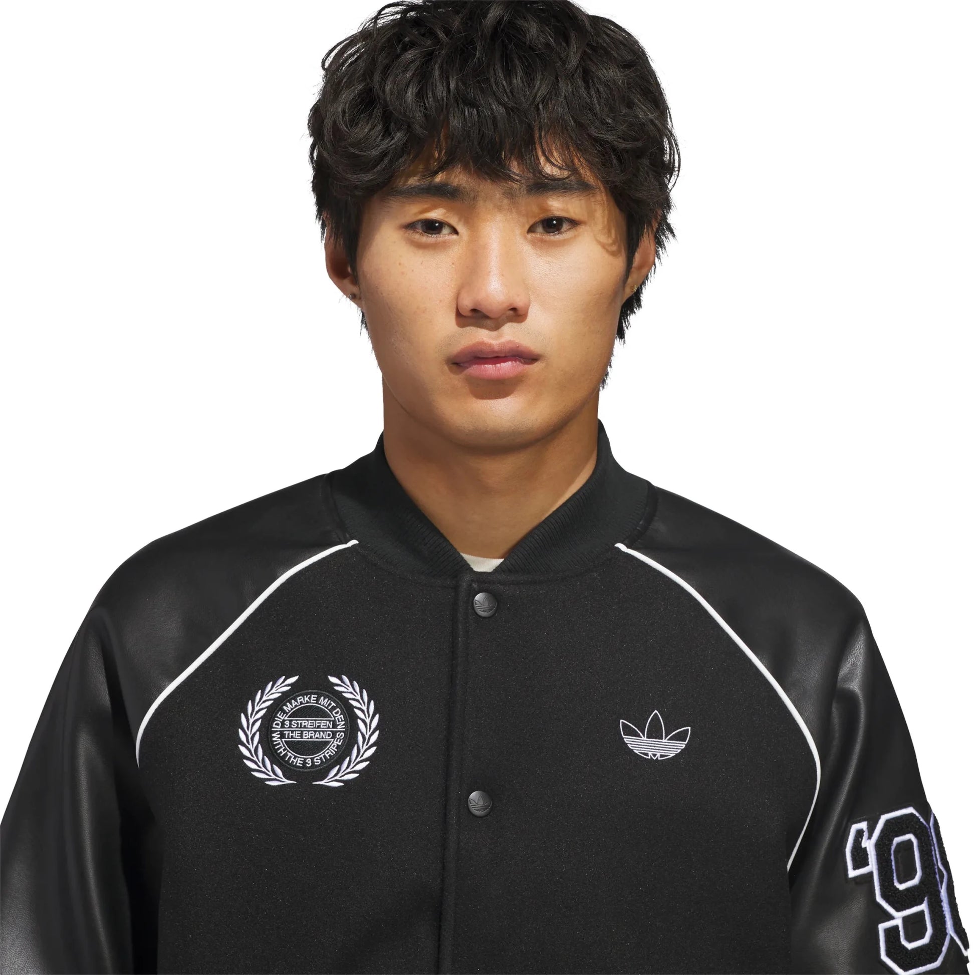 Adidas Tyshawn Jacket, black/white - Tiki Room Skateboards - 4