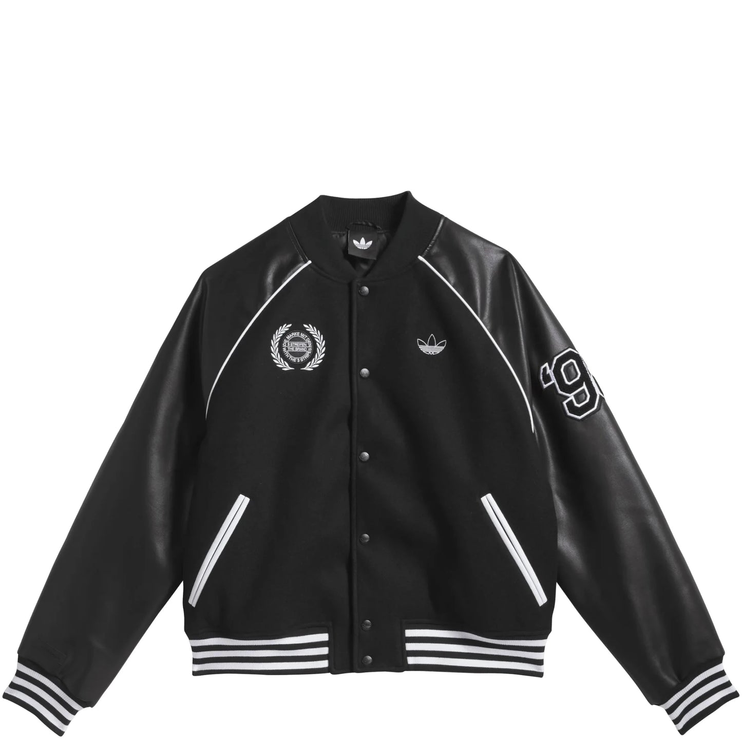 Adidas Tyshawn Jacket, black/white - Tiki Room Skateboards - 1