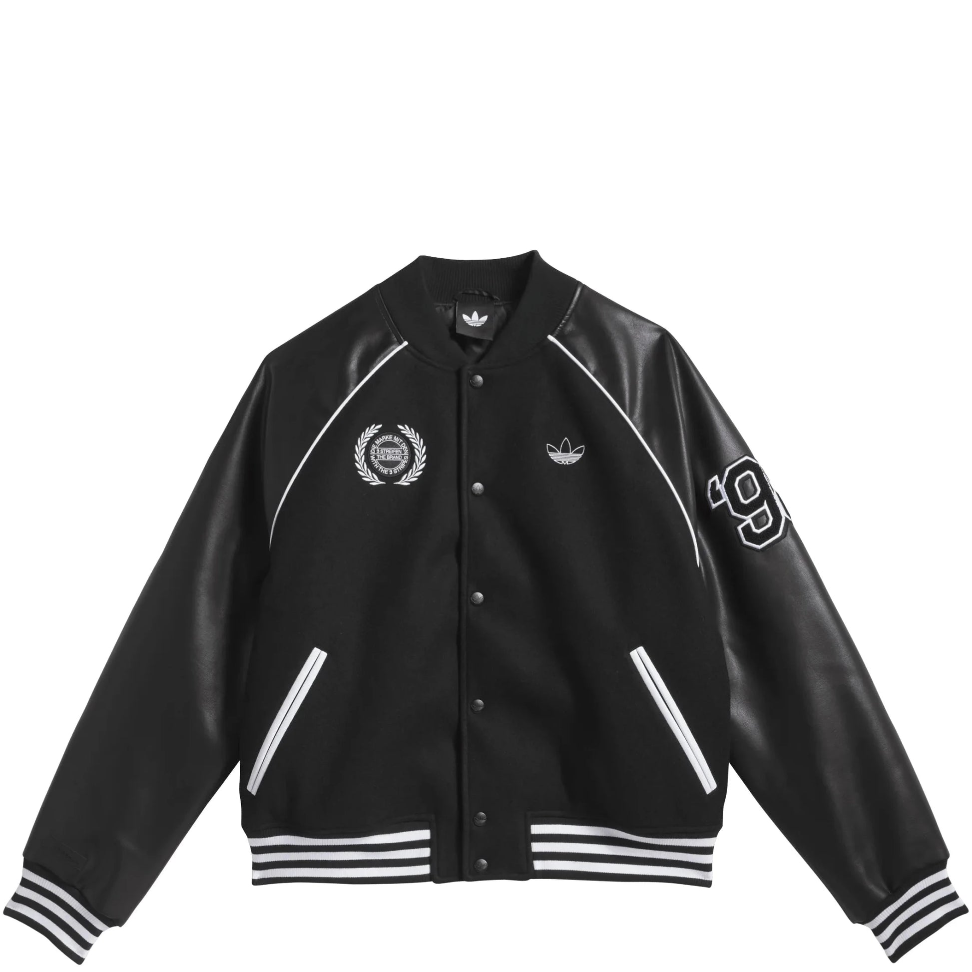 Adidas Tyshawn Jacket, black/white - Tiki Room Skateboards - 1