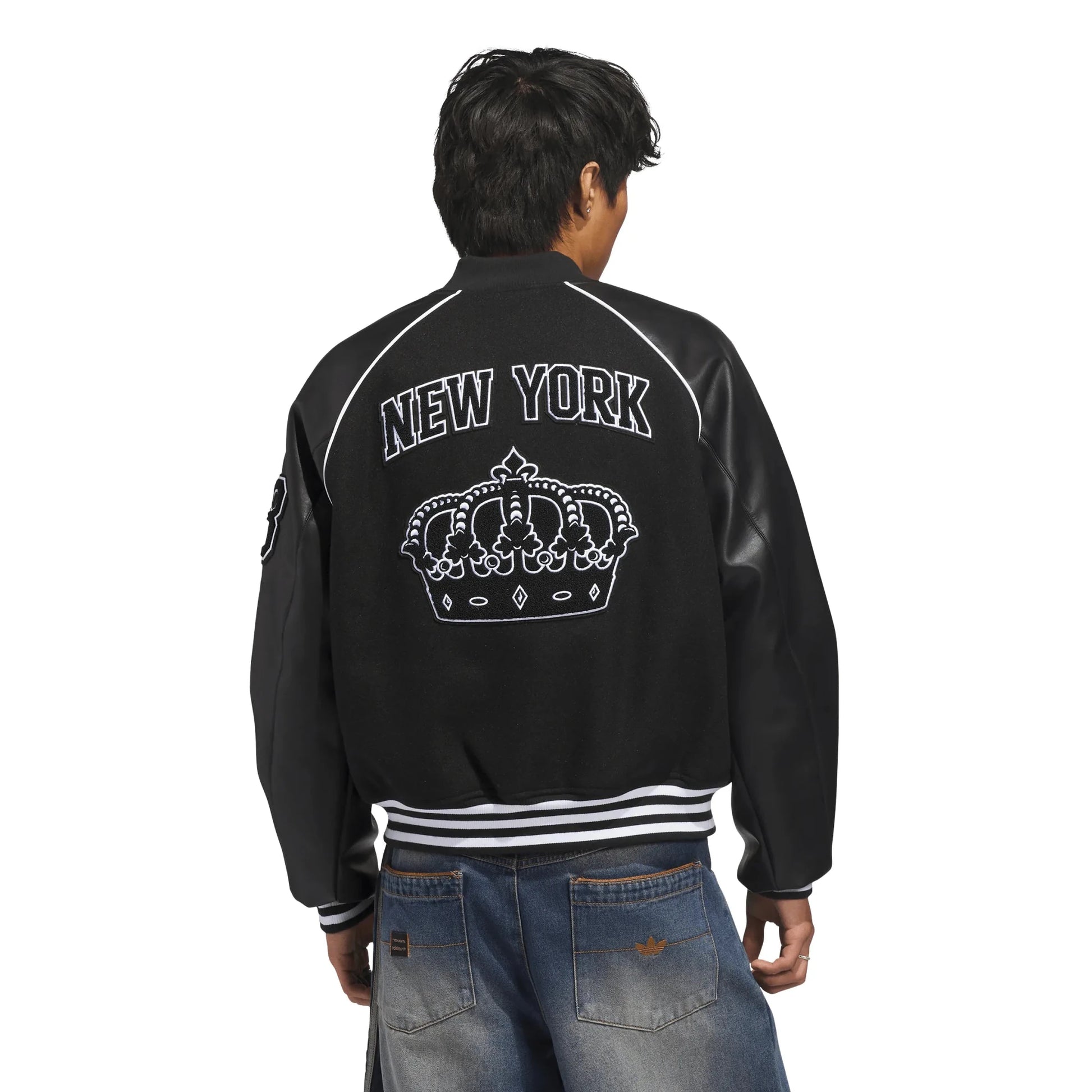 Adidas Tyshawn Jacket, black/white - Tiki Room Skateboards - 5