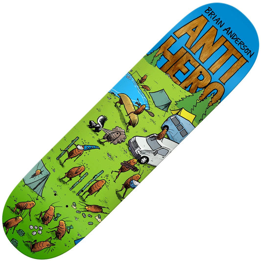 Anti Hero B.A. Roached Out 2 Deck (8.25"), green - Tiki Room Skateboards - 1