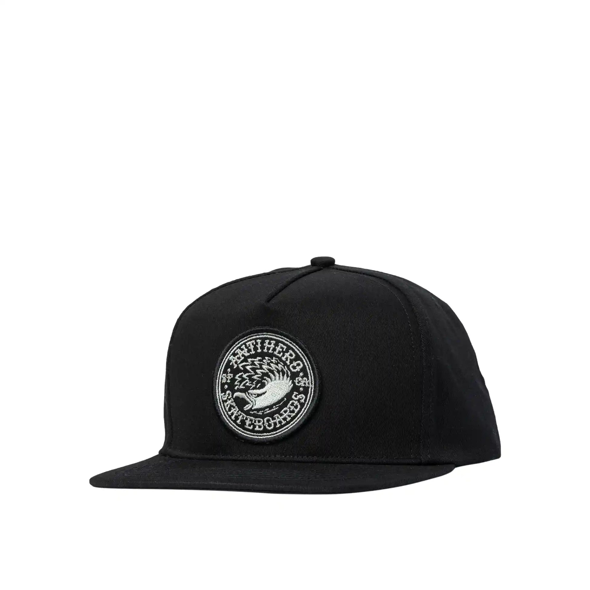 Anti Hero Eagle Round Snapback, black/charcoal - Tiki Room Skateboards - 1