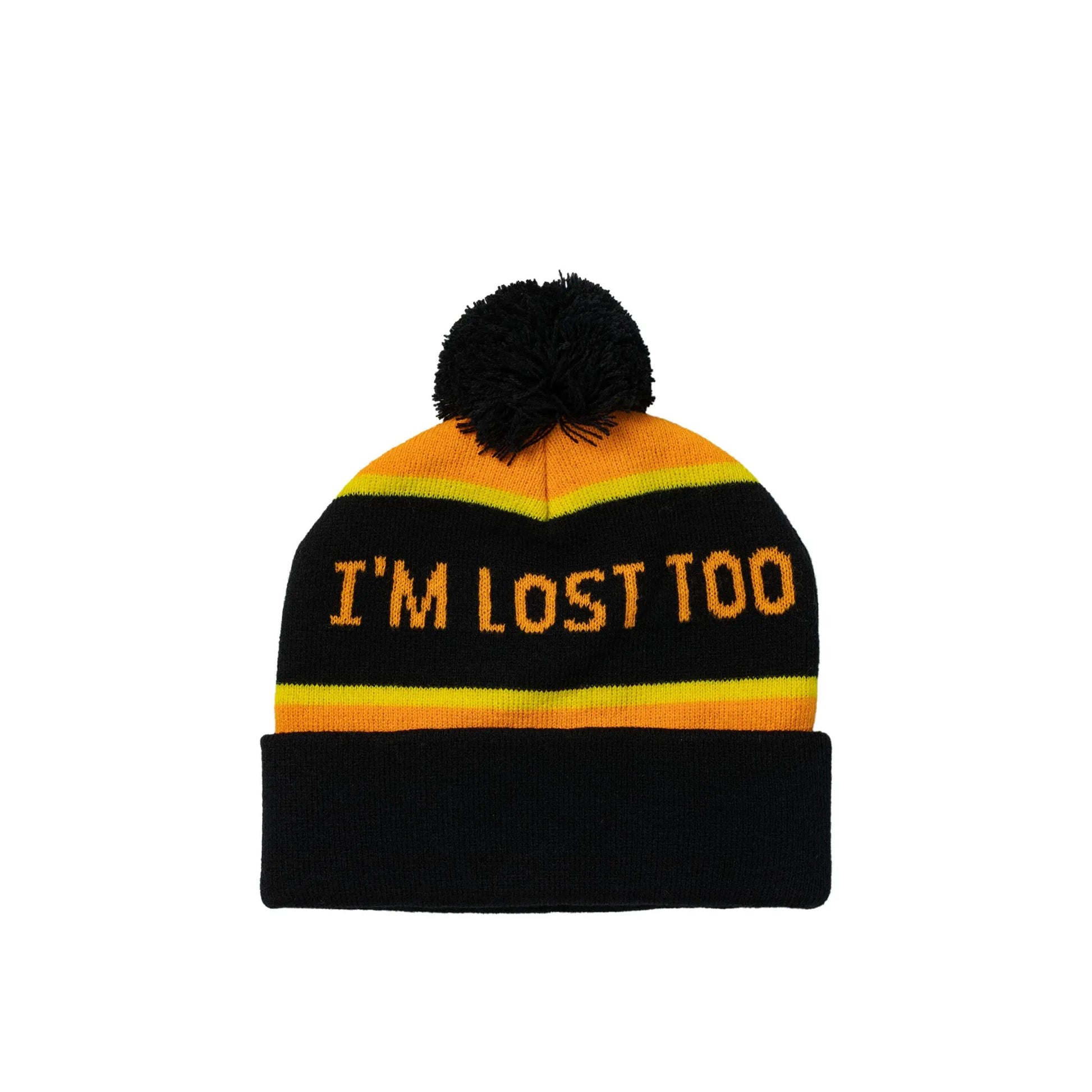 Anti Hero I'm Lost Too Pom Beanie, orange/black/yellow - Tiki Room Skateboards - 2