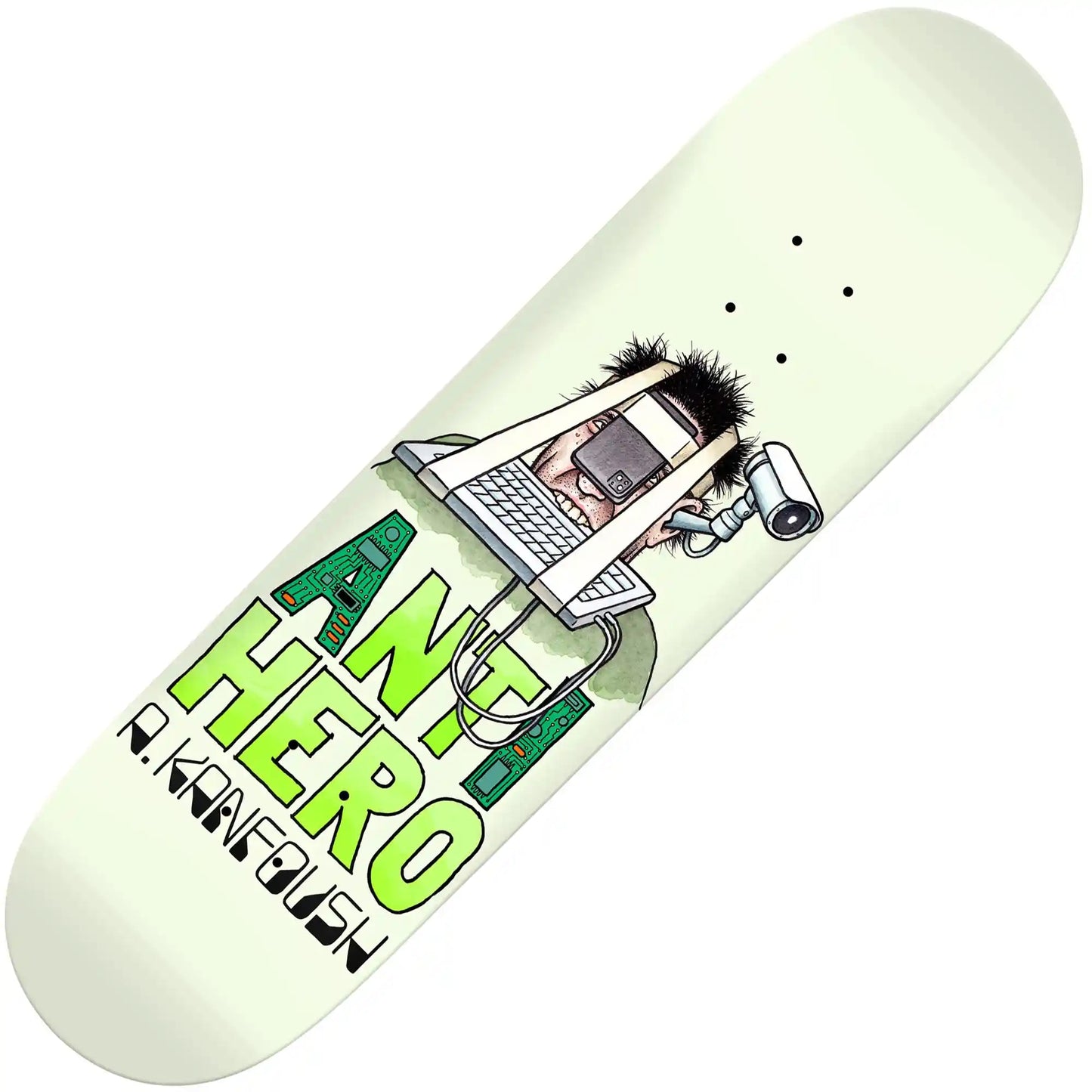 Anti Hero Kanfoush Anti Intelligence Deck (8.4") - Tiki Room Skateboards - 1