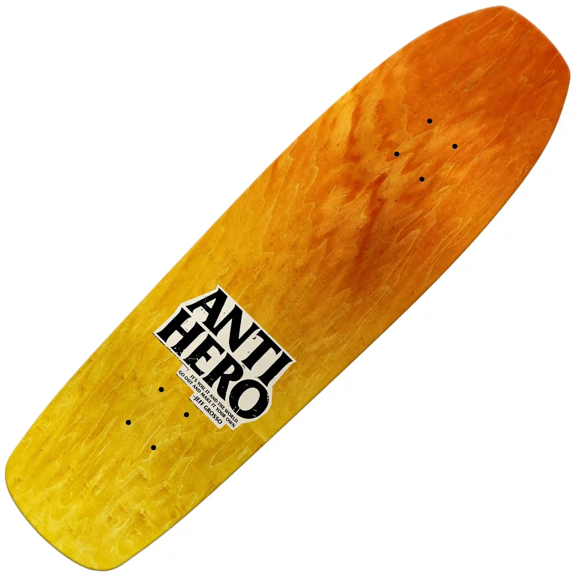 Anti Hero SSD25 Grosso Hand Plant Fade Wheel Wells Square Edge Deck (9.25") - Tiki Room Skateboards - 2