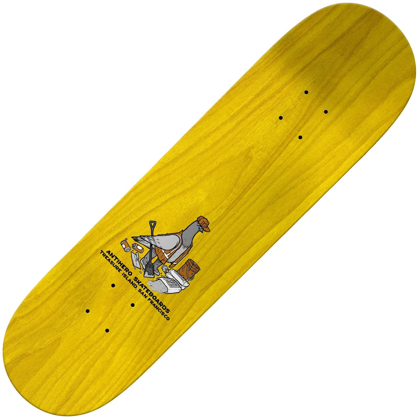 Anti Hero Treasure Island Eagle Deck (8.25"), grey - Tiki Room Skateboards - 2