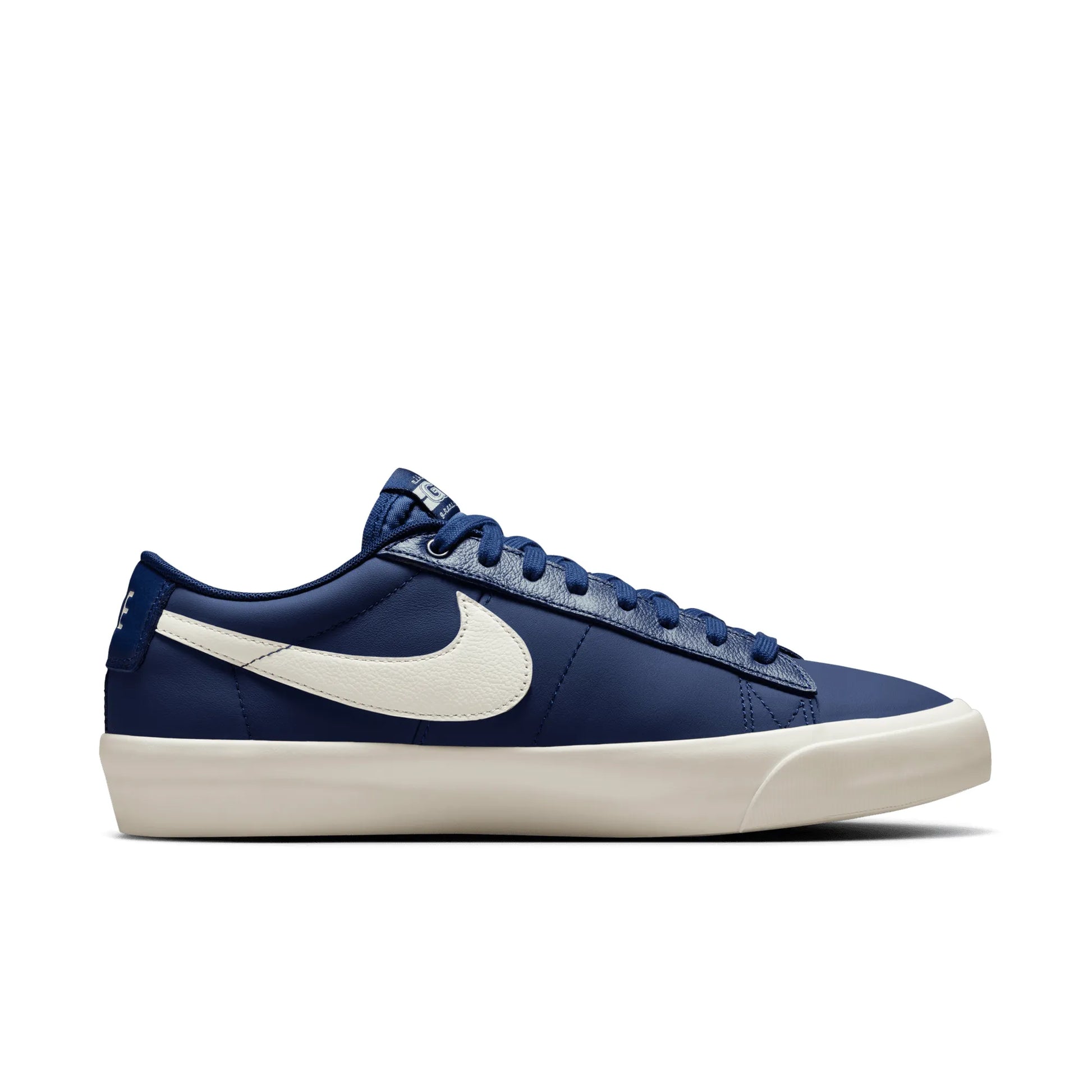 Nike SB Blazer Low Pro Gt, blue void/sail-blue void — available at TIKI ROOM