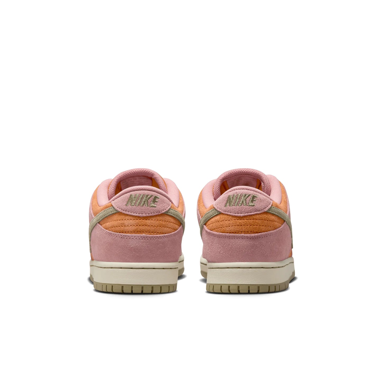 Nike SB Dunk Low Pro, red stardust/neutral olive-monarch — available at TIKI ROOM