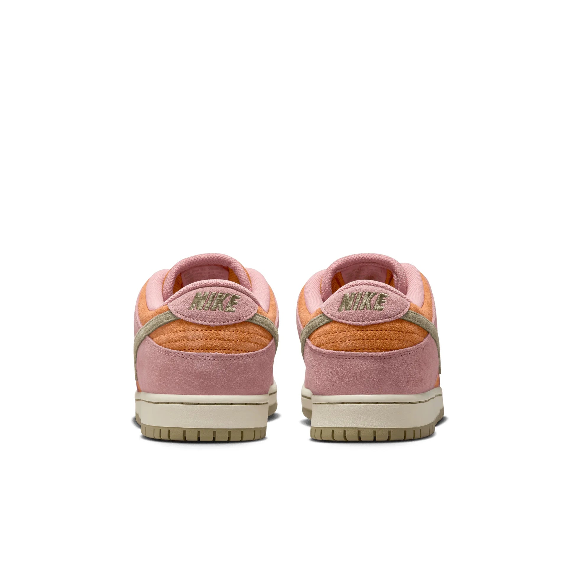 Nike SB Dunk Low Pro, red stardust/neutral olive-monarch — available at TIKI ROOM