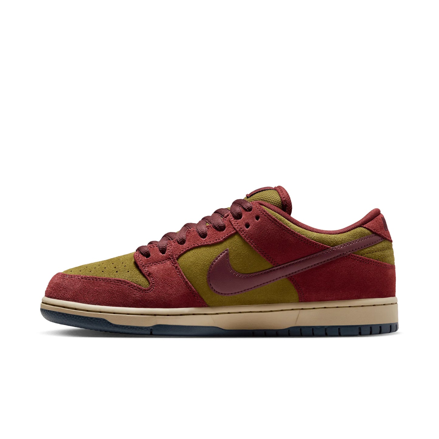 Nike SB Dunk Low Pro, dark team red/burgundy crush-olive flak