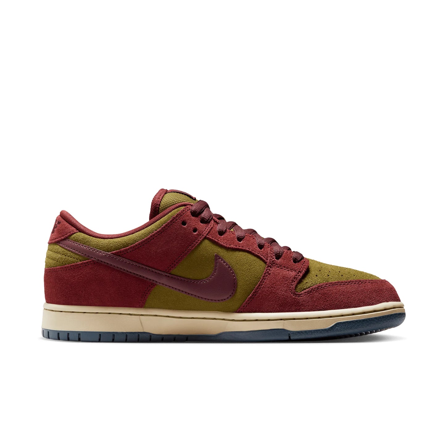 Nike SB Dunk Low Pro, dark team red/burgundy crush-olive flak