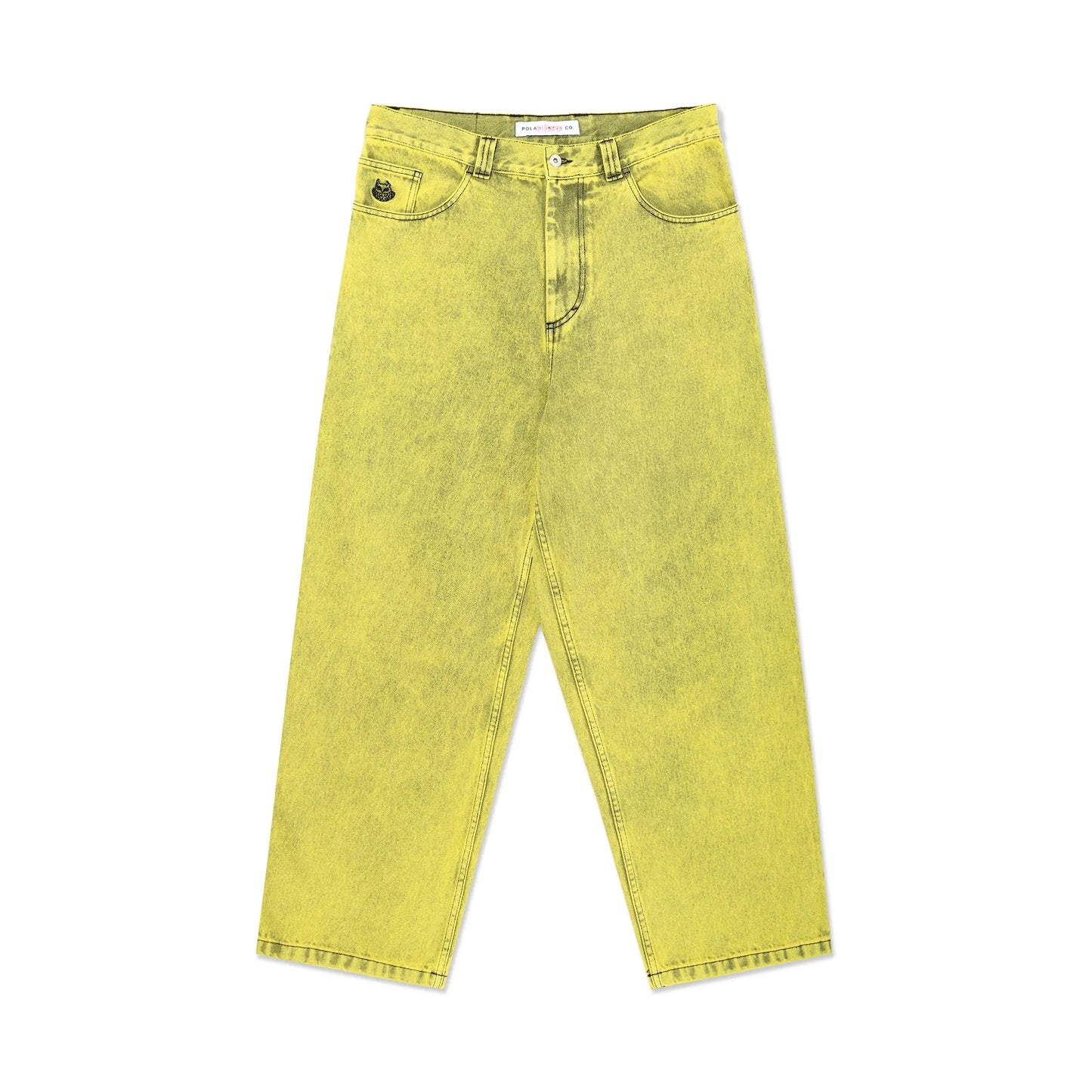 Polar Demon Child Big Boy Pants, lemon black