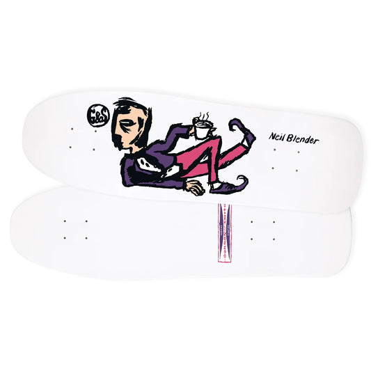 G&S Neil Blender Coffee Break Deck (9.5”), white