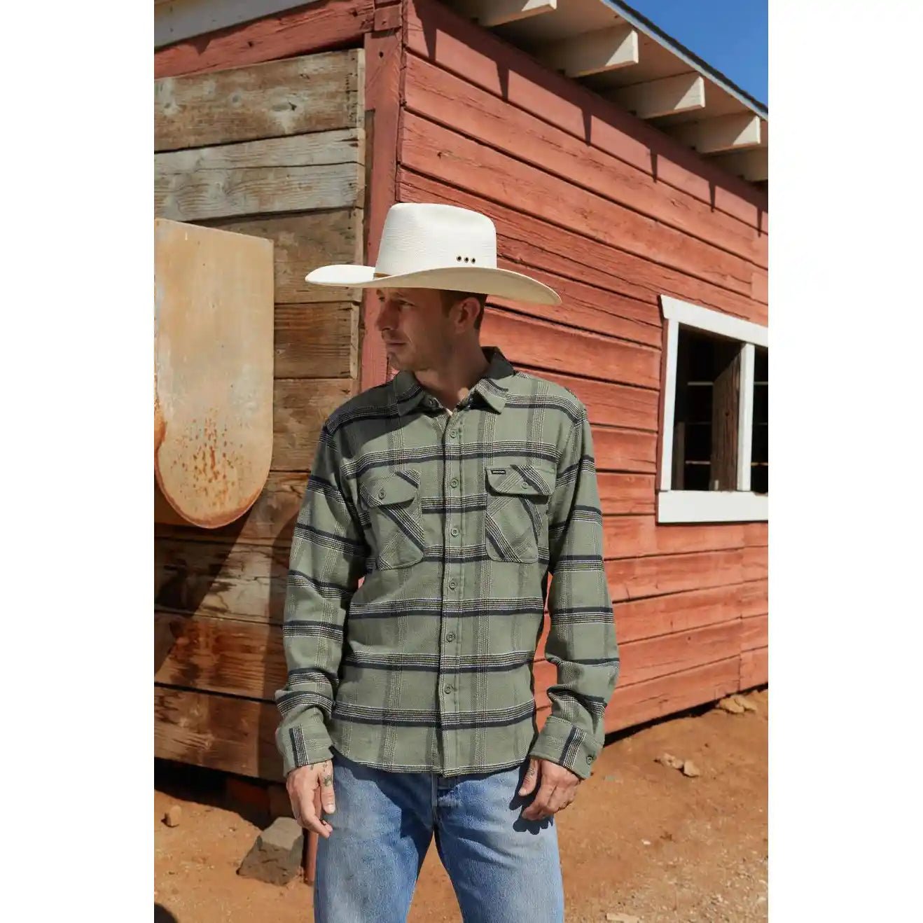 Brixton Bowery Stretch Water Resistant Flannel - Tiki Room Skateboards - 2