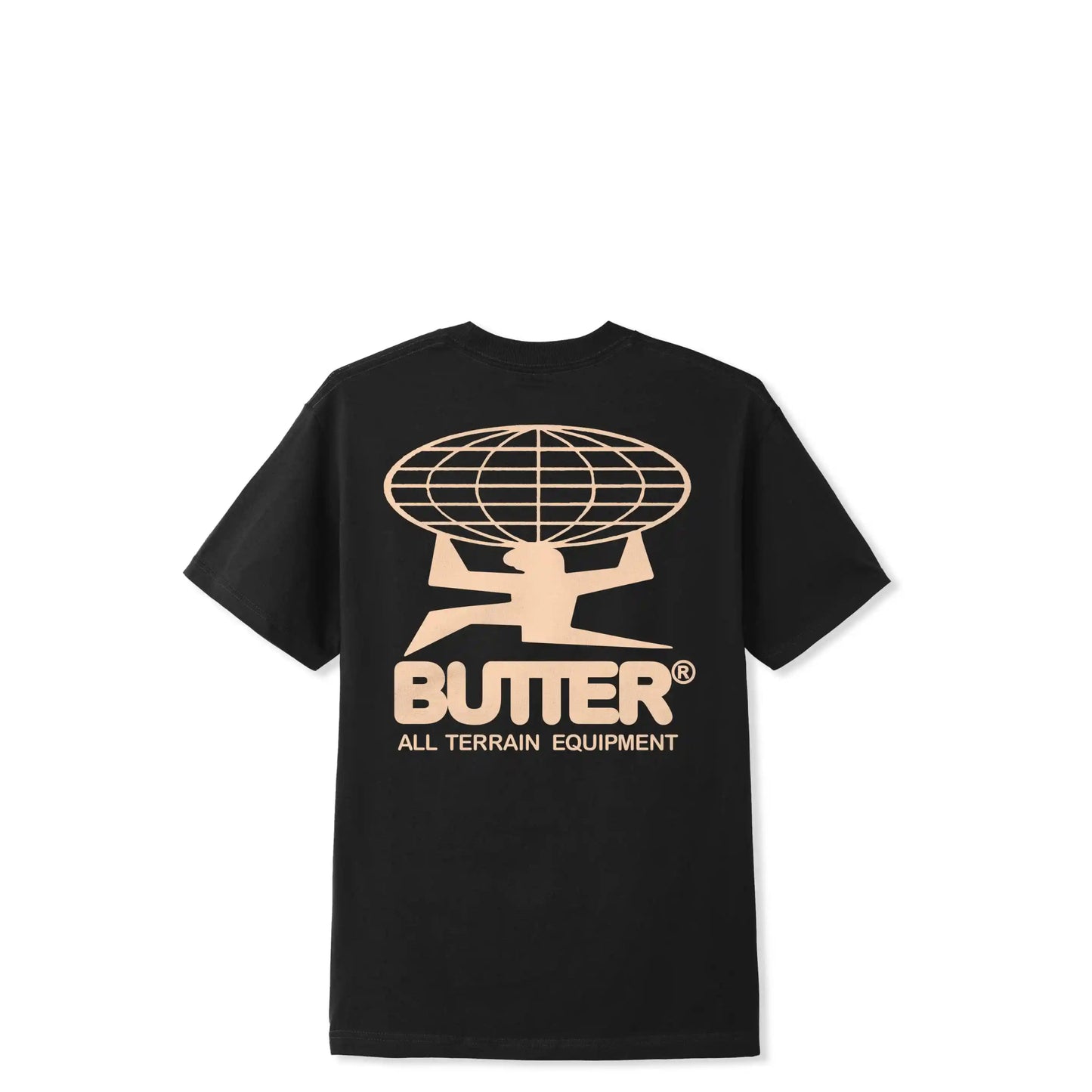 Butter Goods All Terrain Tee, black - Tiki Room Skateboards - 1