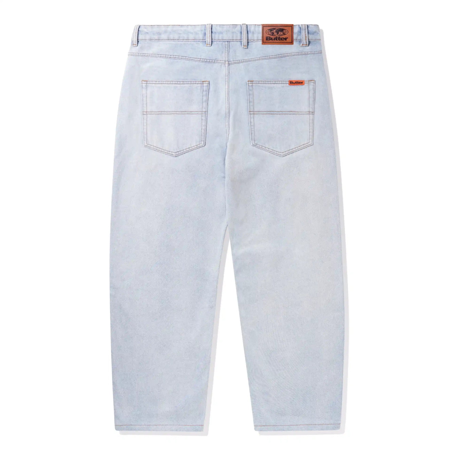 Butter Goods Baggy Denim Jeans, light blue - Tiki Room Skateboards